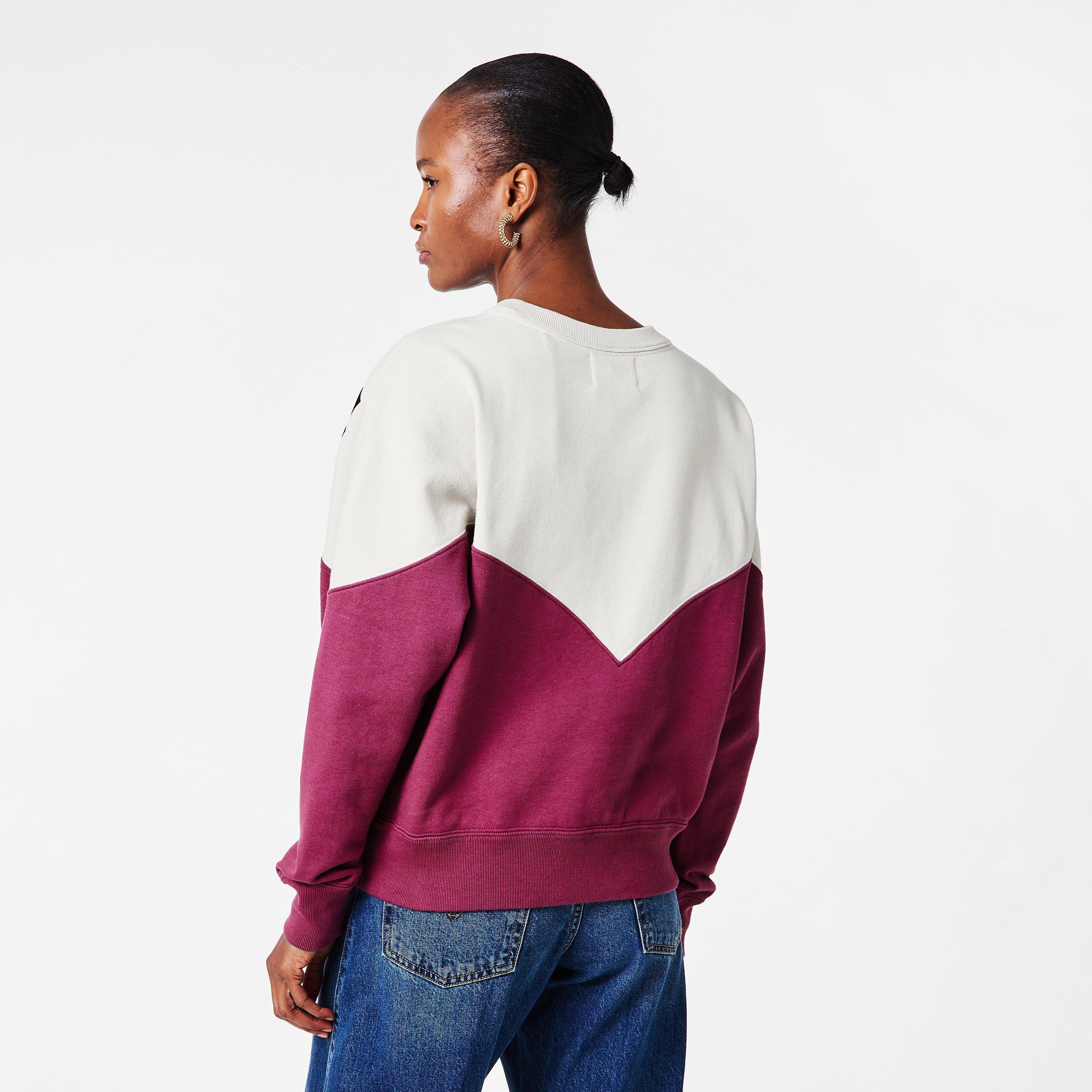 Ecru/Rspbr ECRY - Marant Etoile - Women's Houston Crew Neck Jumper - 4