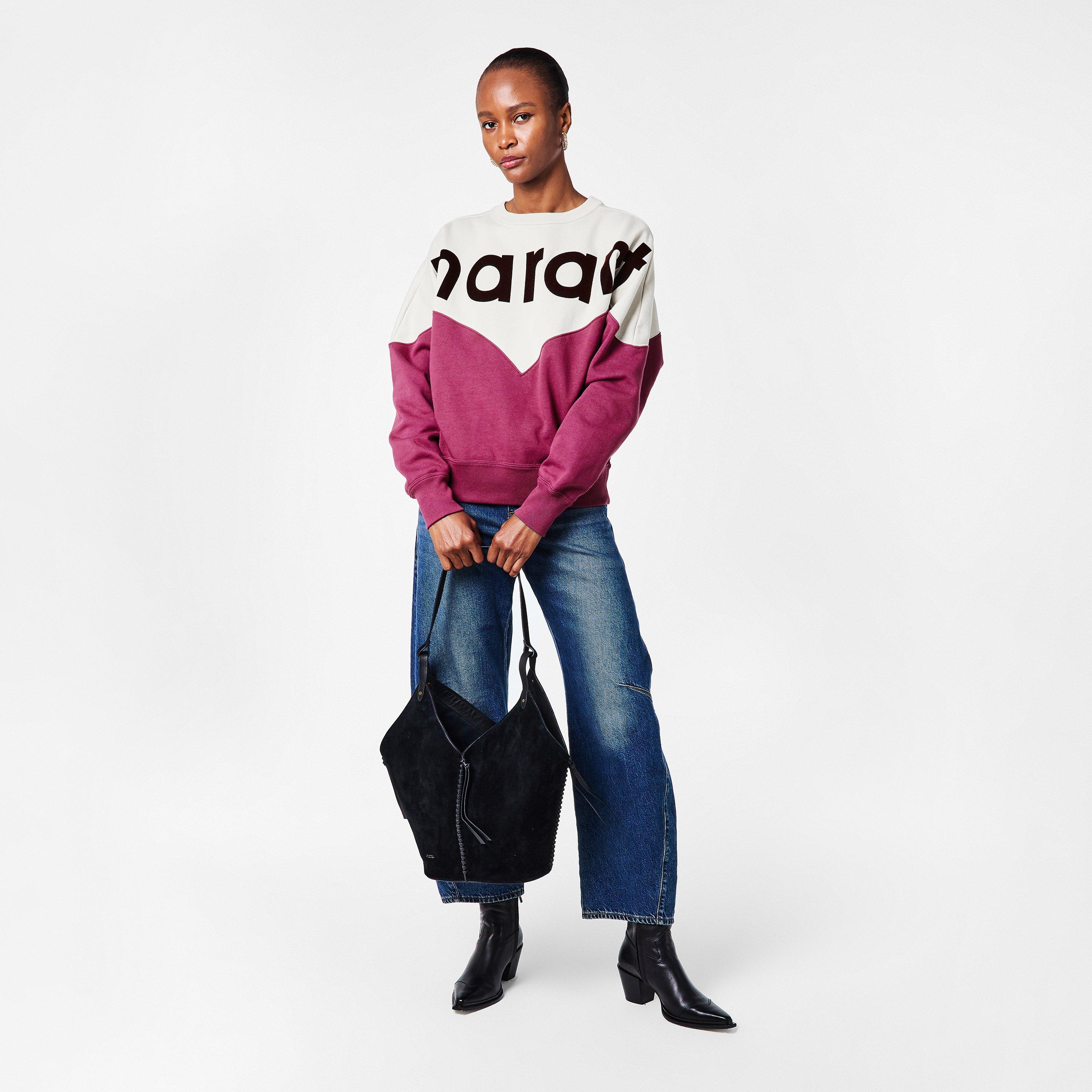 Ecru/Rspbr ECRY - Marant Etoile - Women's Houston Crew Neck Jumper - 6