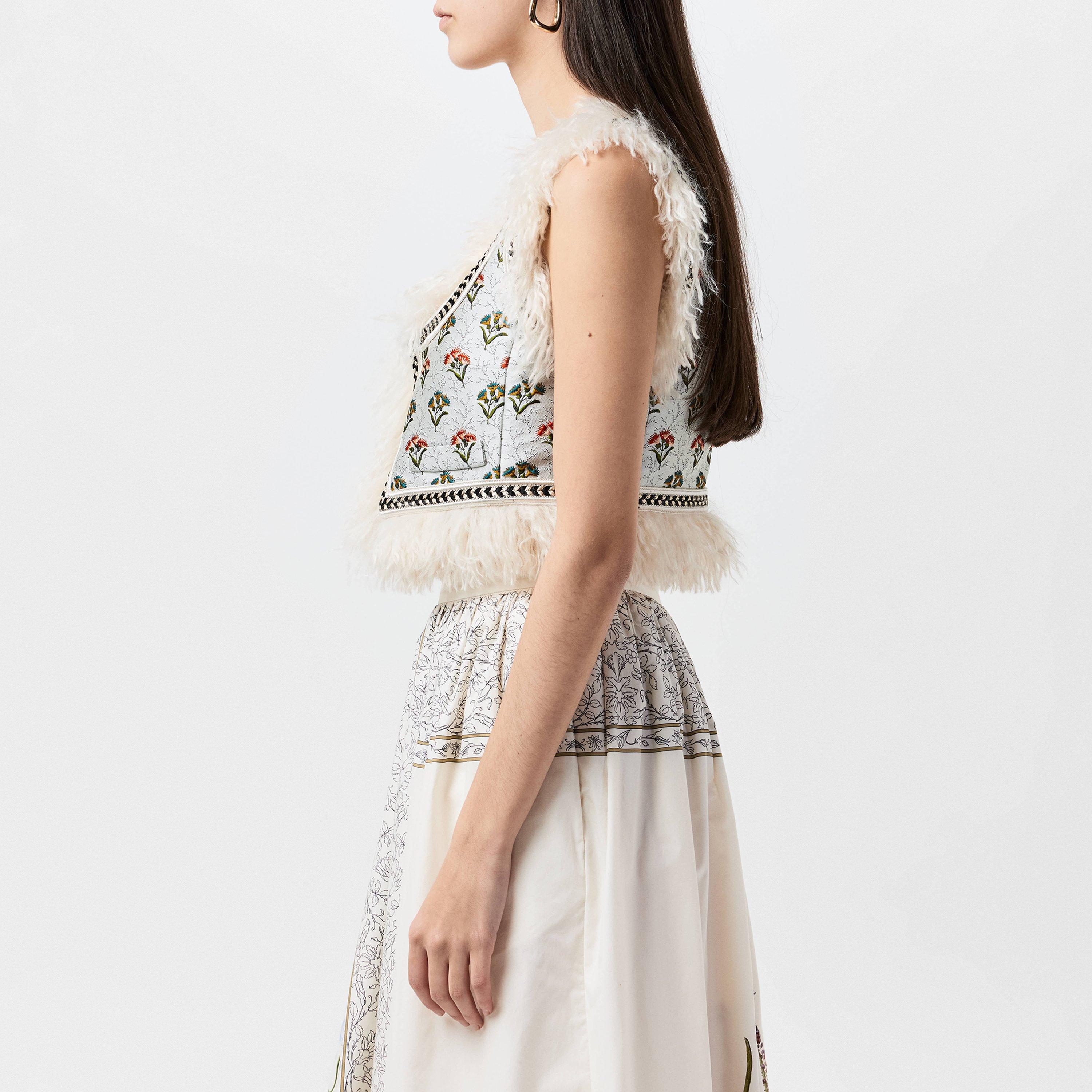 Ivory/Multi - Giambattista Valli - Jacquard Waistcoat - 2