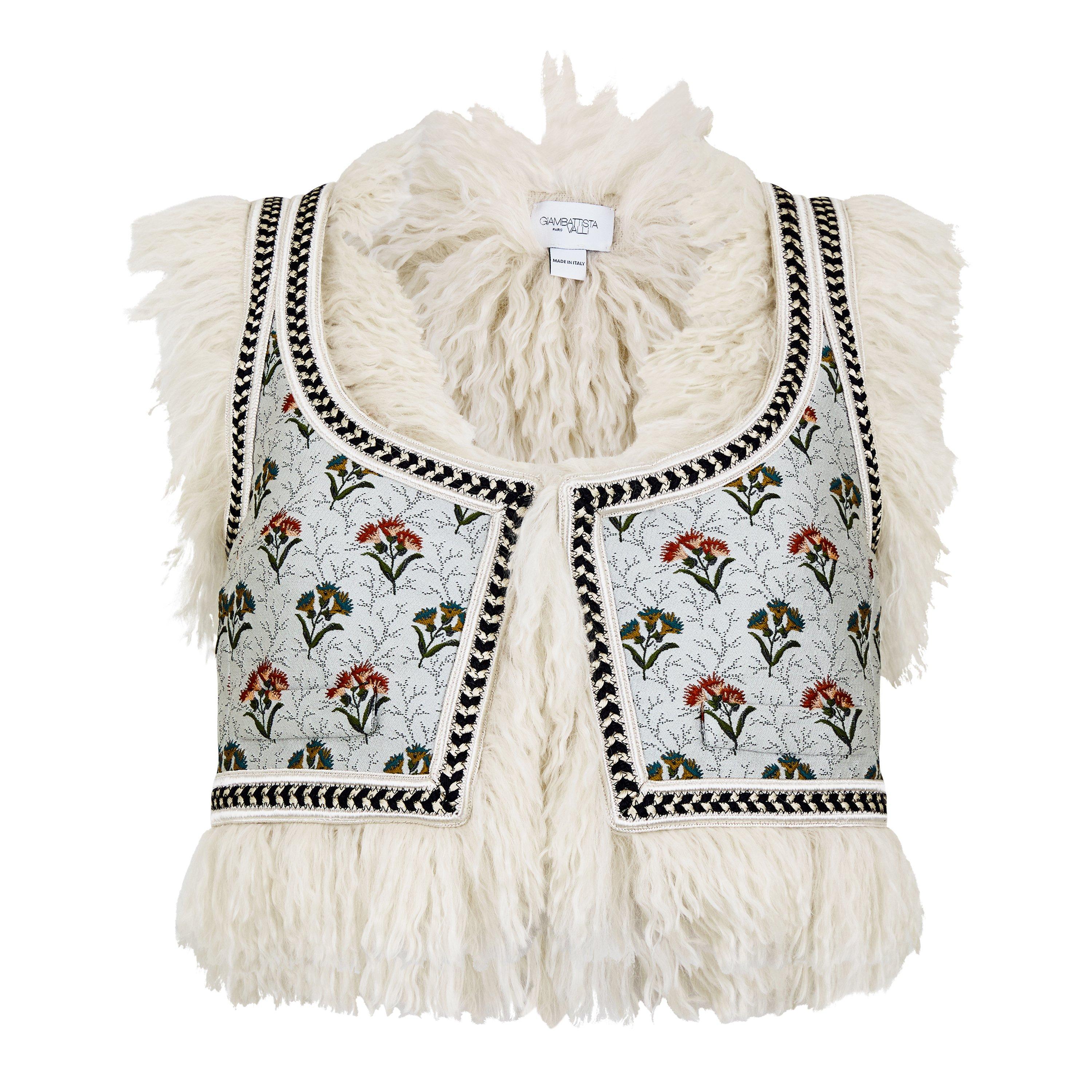Ivory/Multi - Giambattista Valli - Jacquard Waistcoat - 5