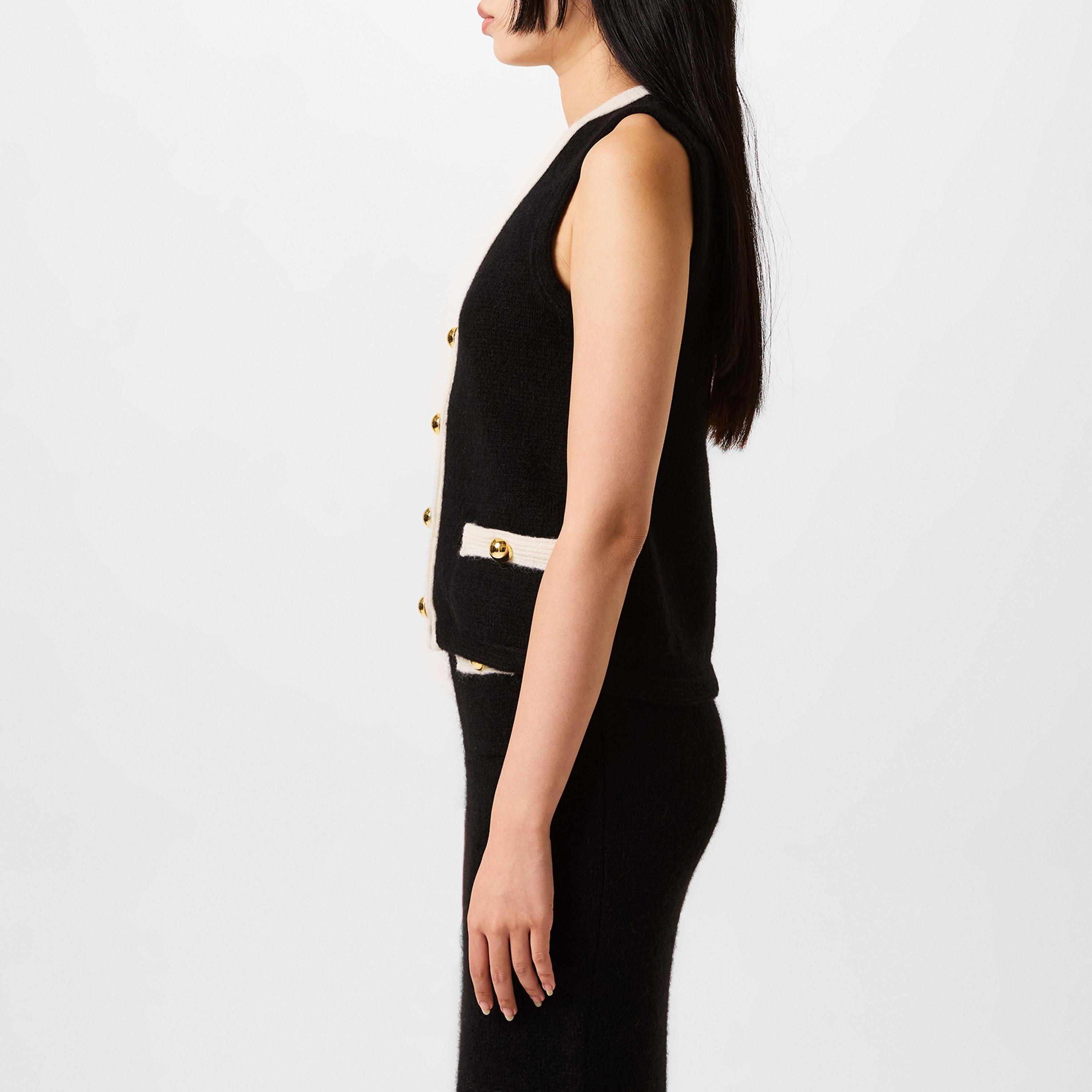 Black - Alessandra Rich - Knit Vest - 2