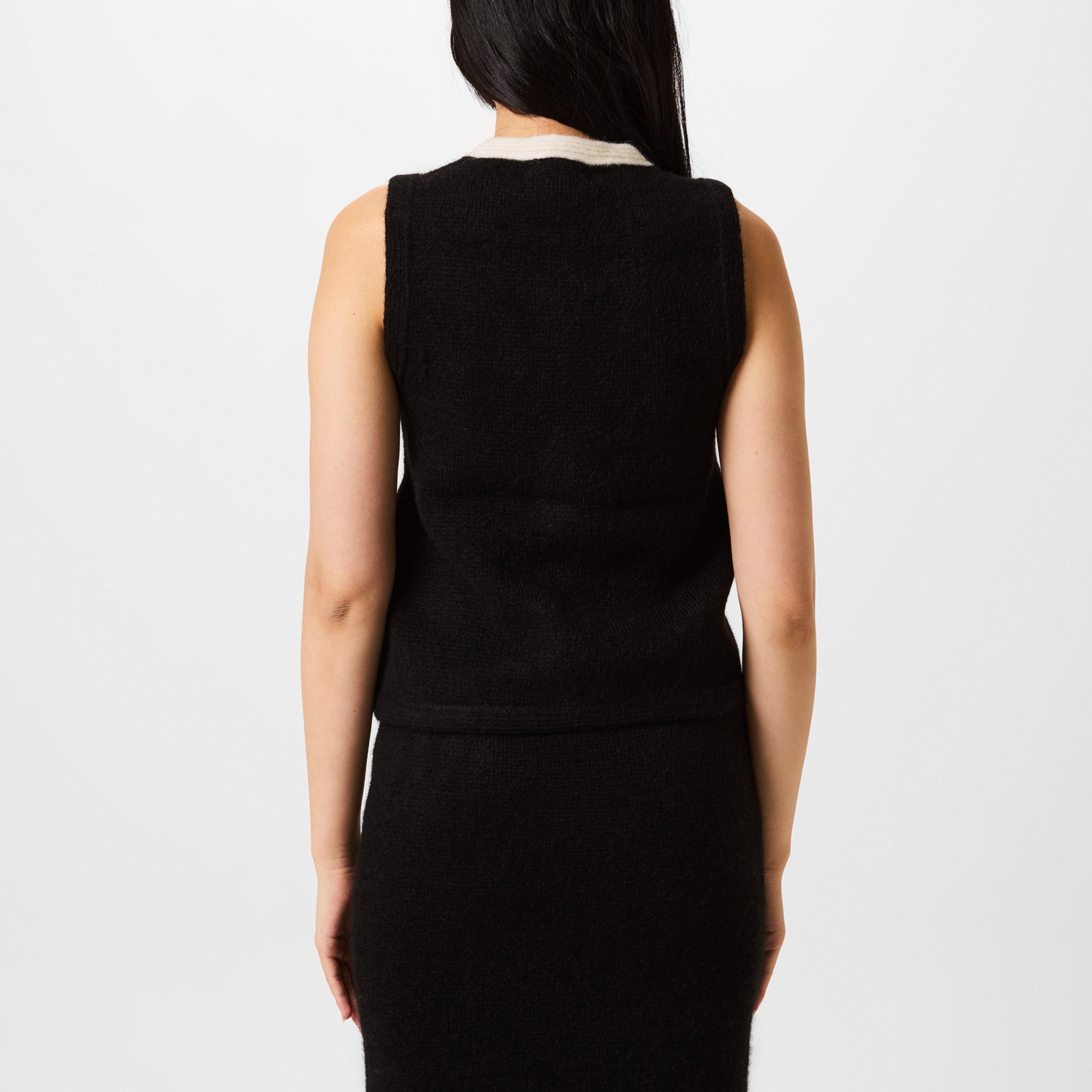 Black - Alessandra Rich - Knit Vest - 3