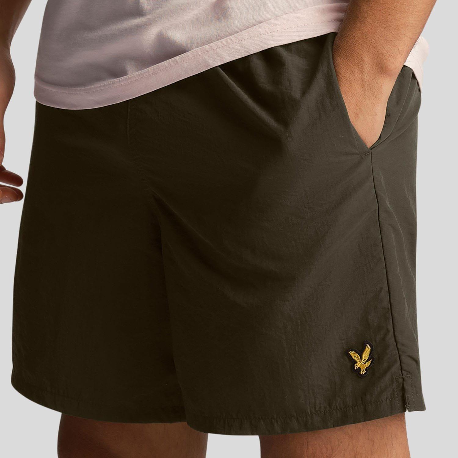 Olive - Lyle and Scott - Plain Swim Shorts - 4