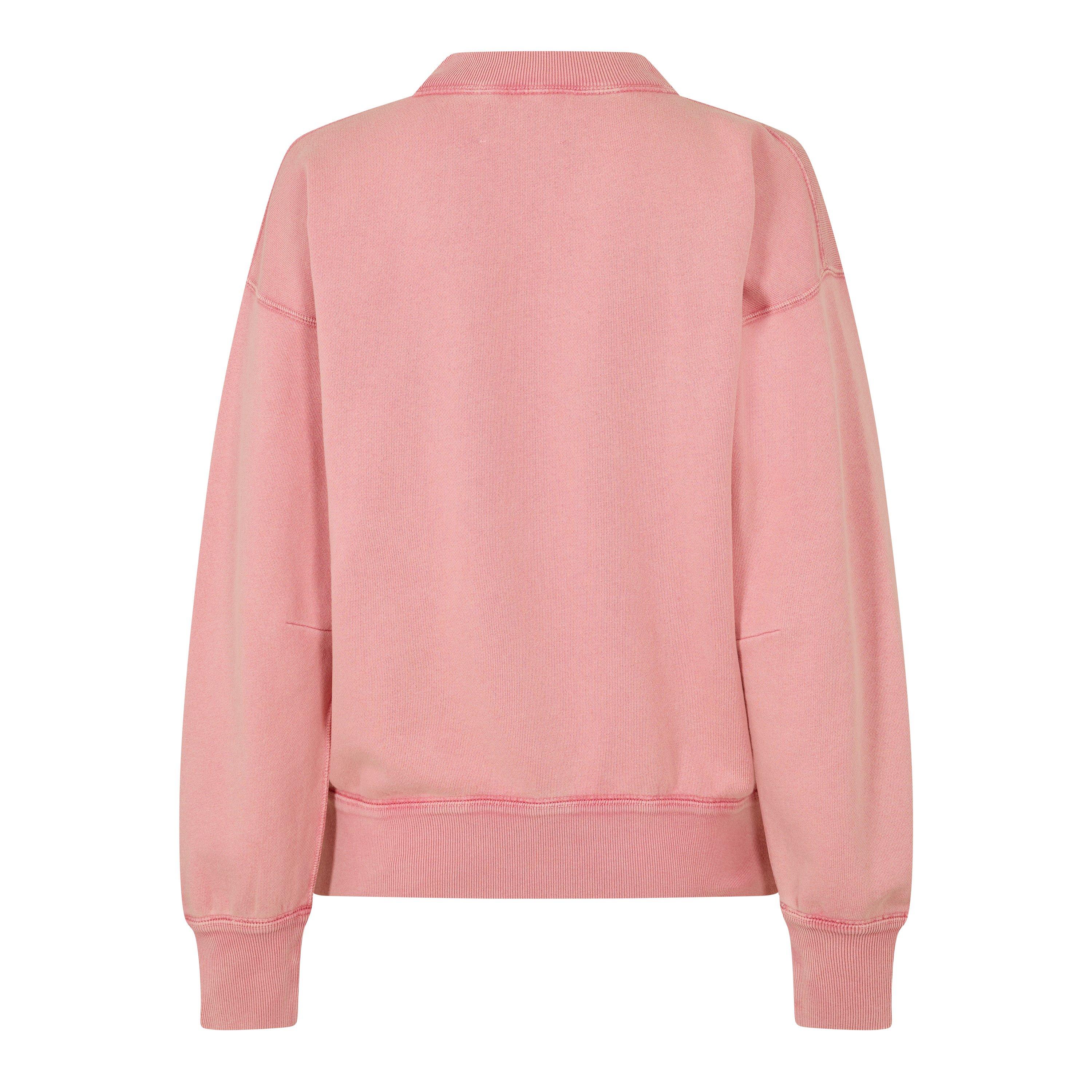 Bubblegm/Brgndy - Marant Etoile - Women's Moby Crew Neck Jumper - 2