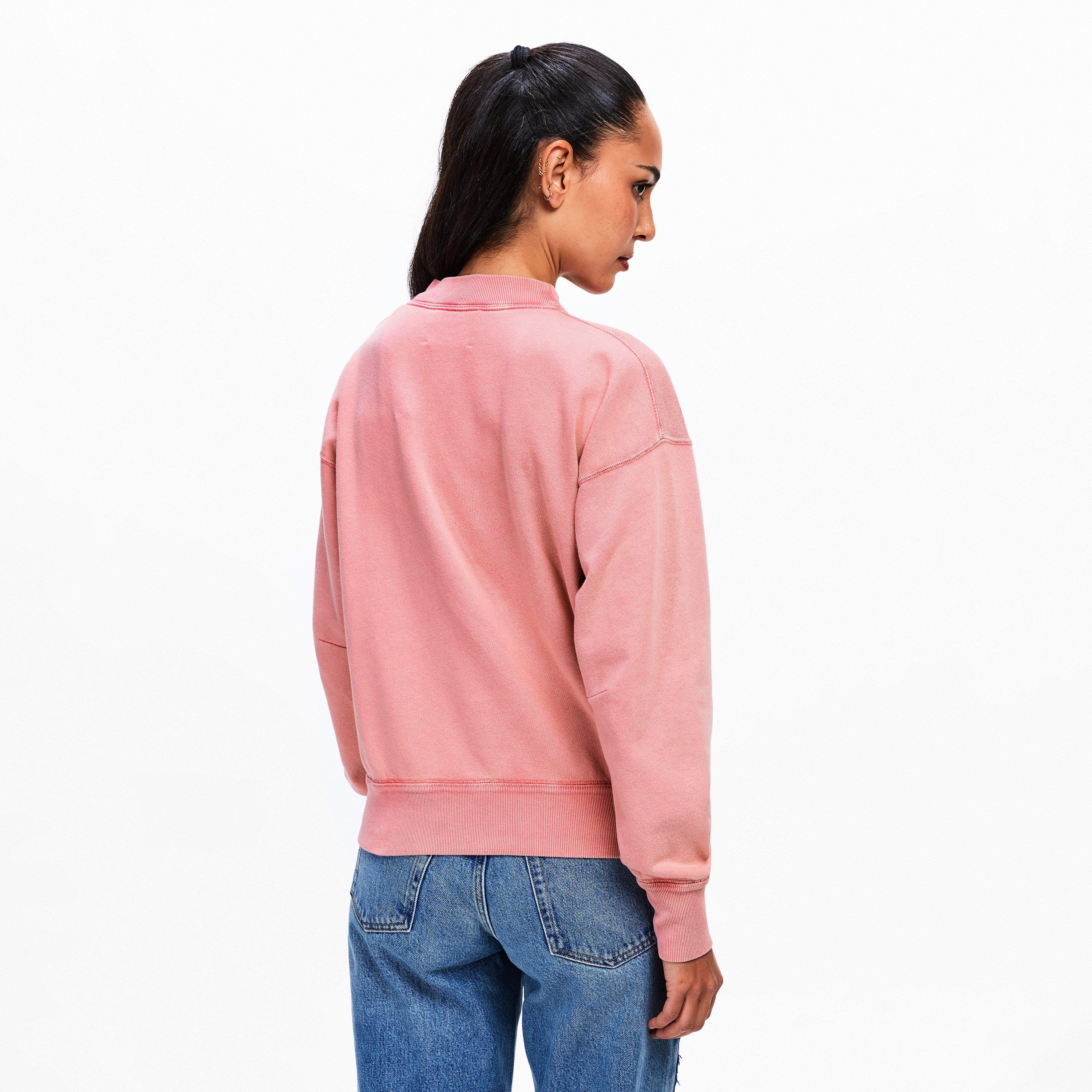 Bubblegm/Brgndy - Marant Etoile - Women's Moby Crew Neck Jumper - 4