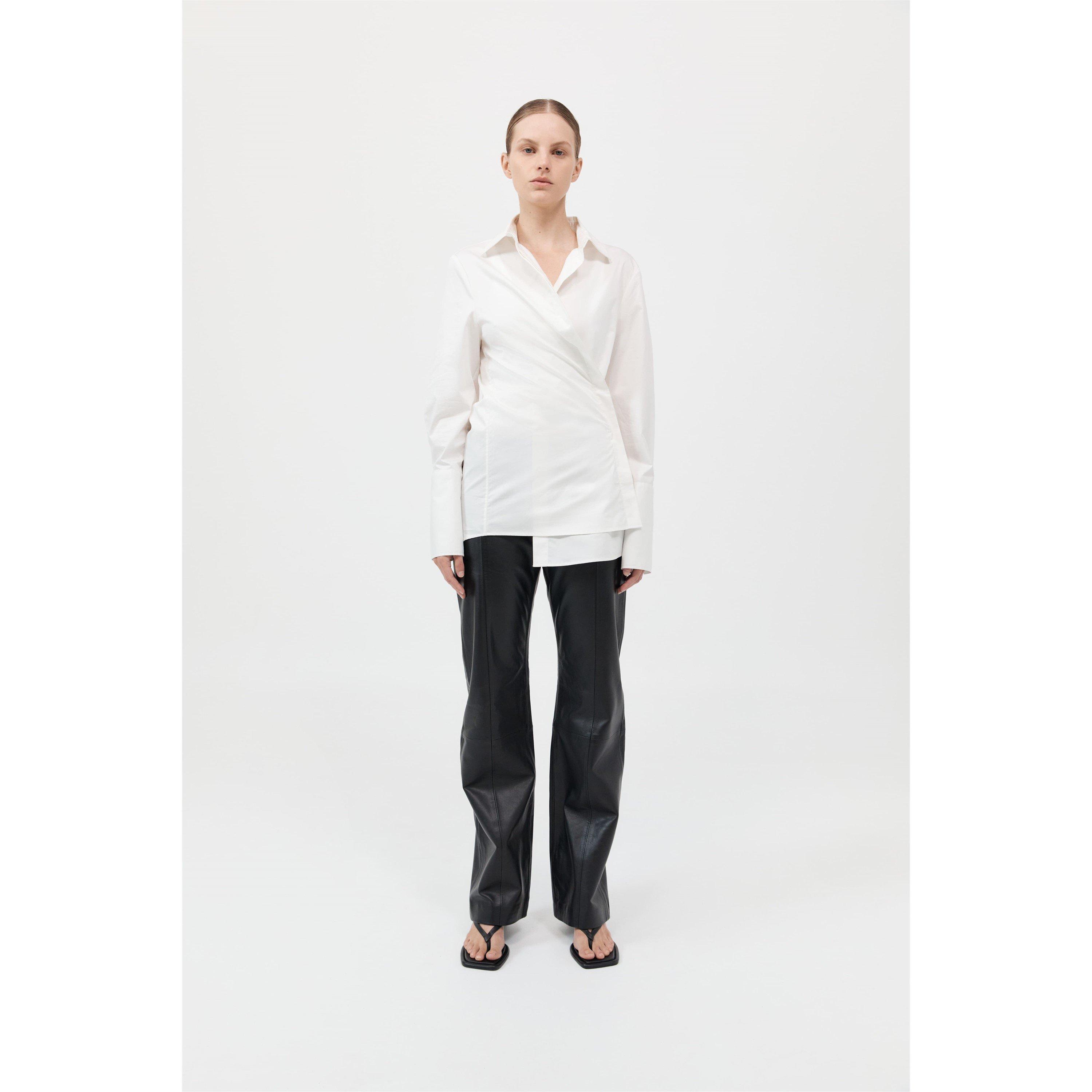 White - St. Agni - Wrap Shirt - 2