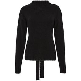 St. Agni Wool Cashmere Blend Tie Back Jumper