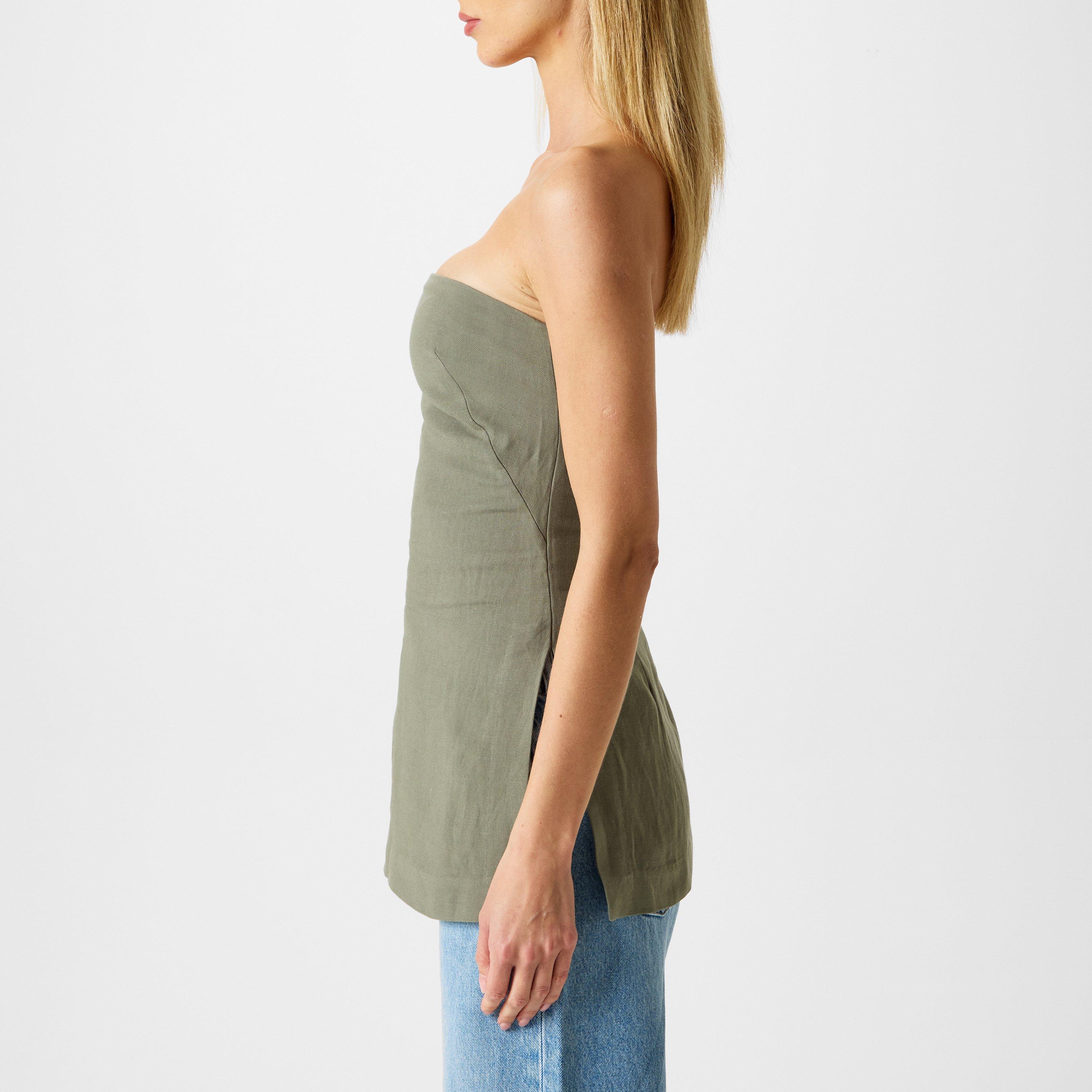 Smokey Olive - St. Agni - Column Tunic Top - 2