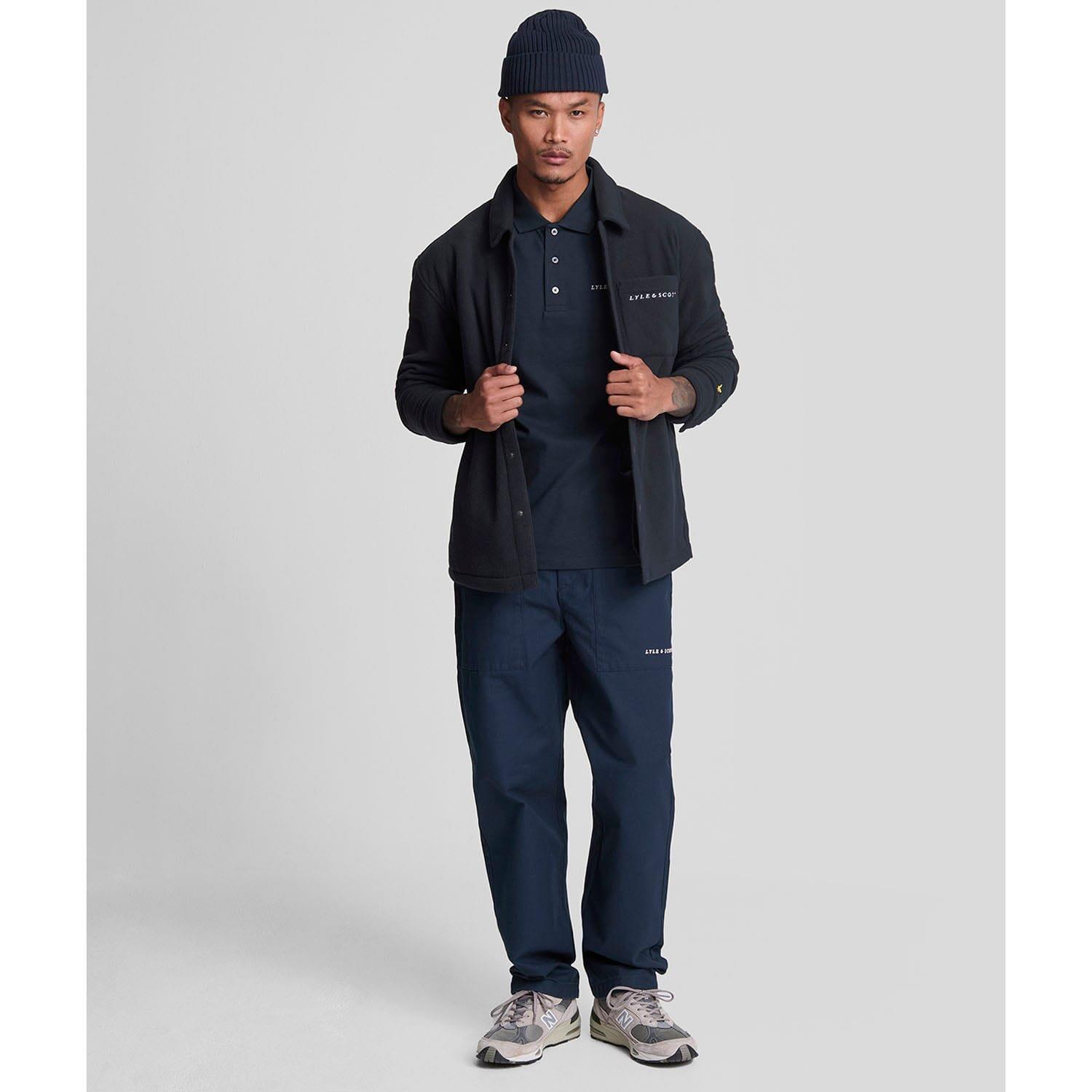 Navy - Lyle and Scott - Embroidered Polo Shirt - 2