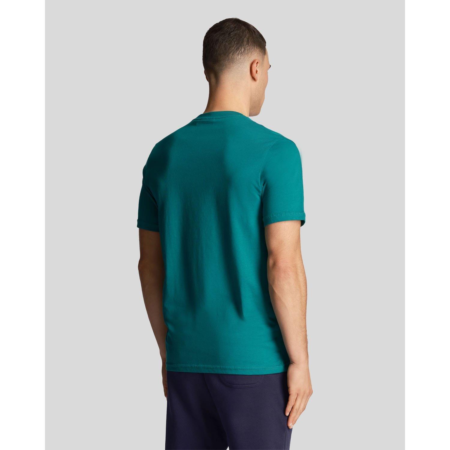 Green White - Lyle and Scott - Contrast Pocket T-Shirt - 3