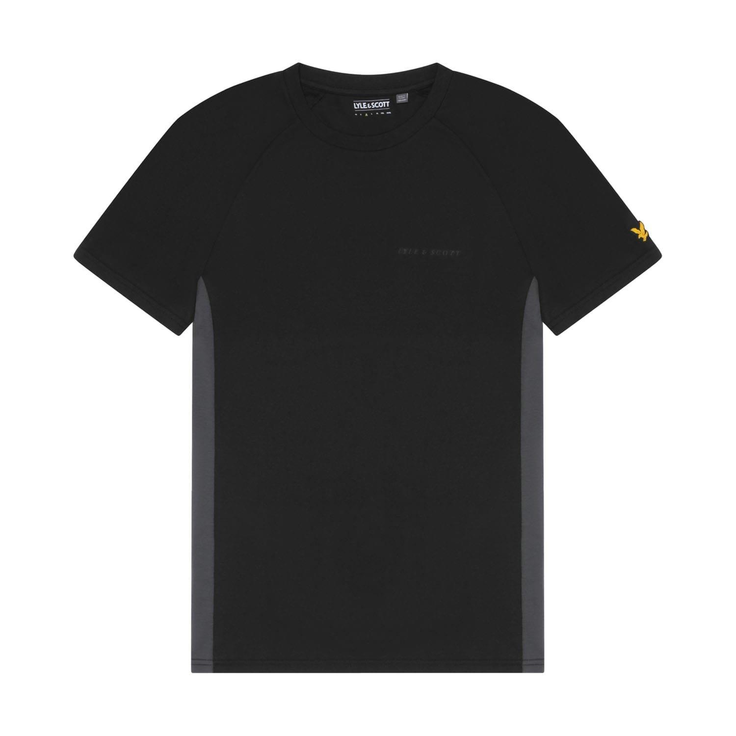 Black - Lyle and Scott - Colour Block Core T-Shirt - 4