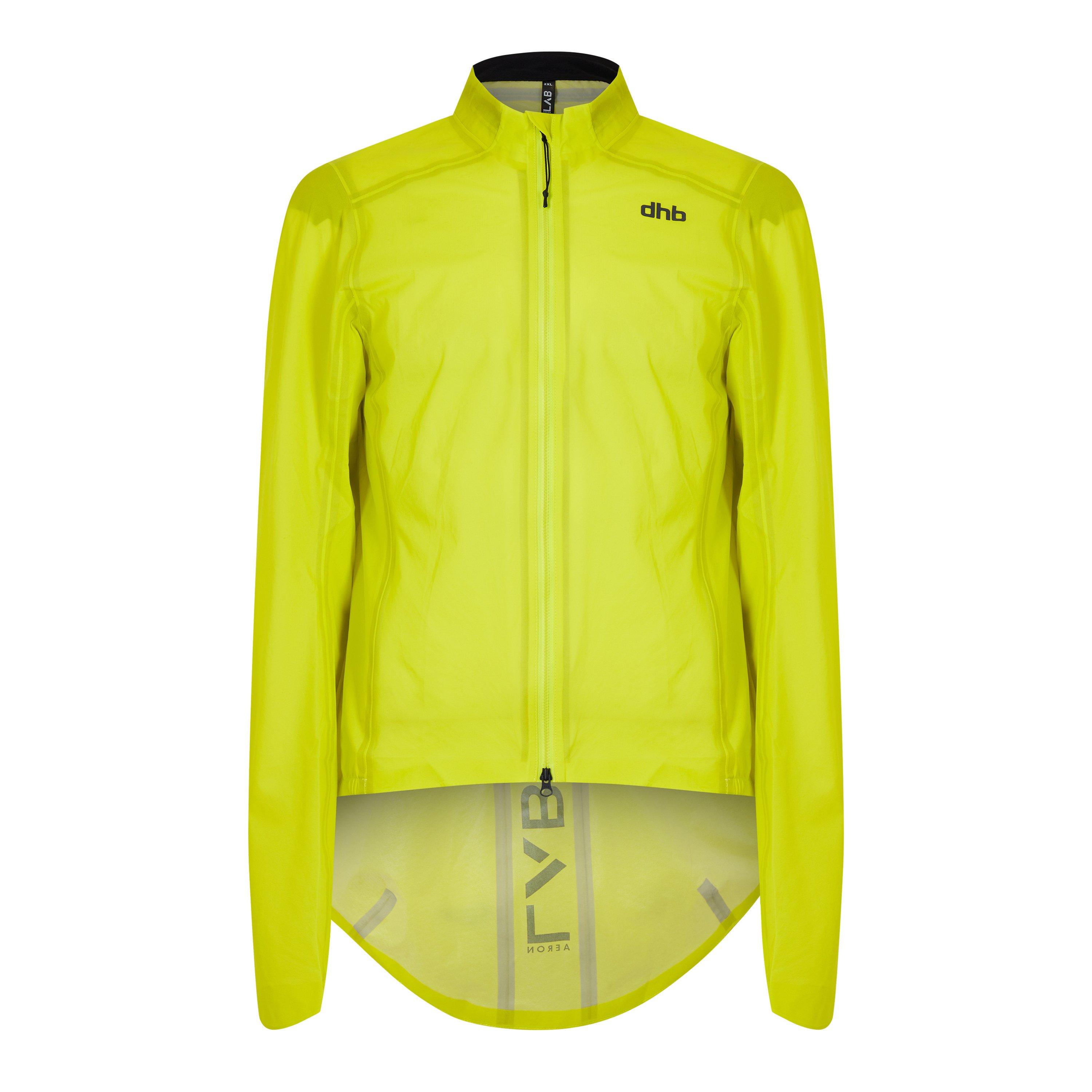 Dhb Men's Ultralight Waterproof 2.0 Event Performance Cycling Jacket - Yellow - Small