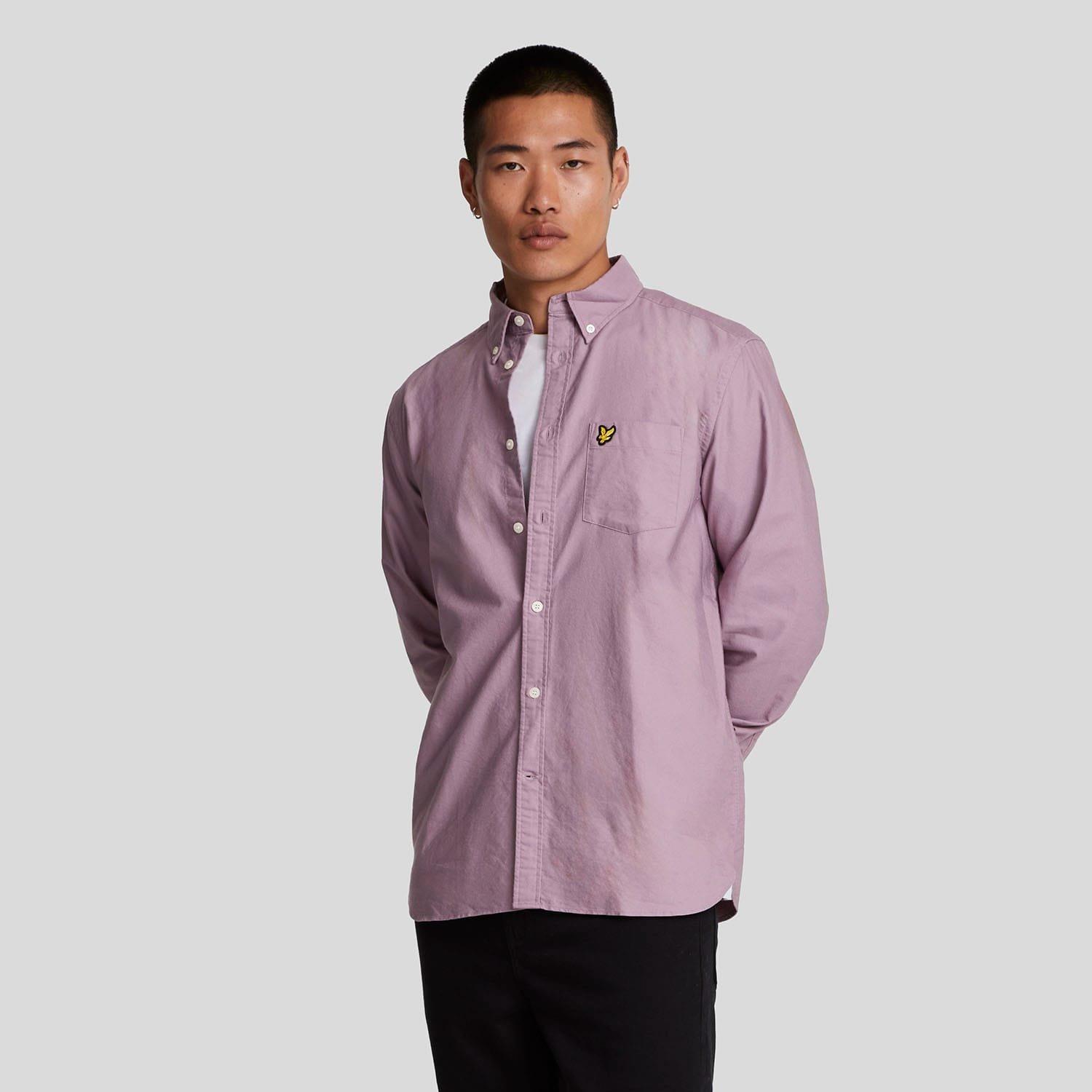 Pink - Lyle and Scott - Plain Oxford Shirt - 1