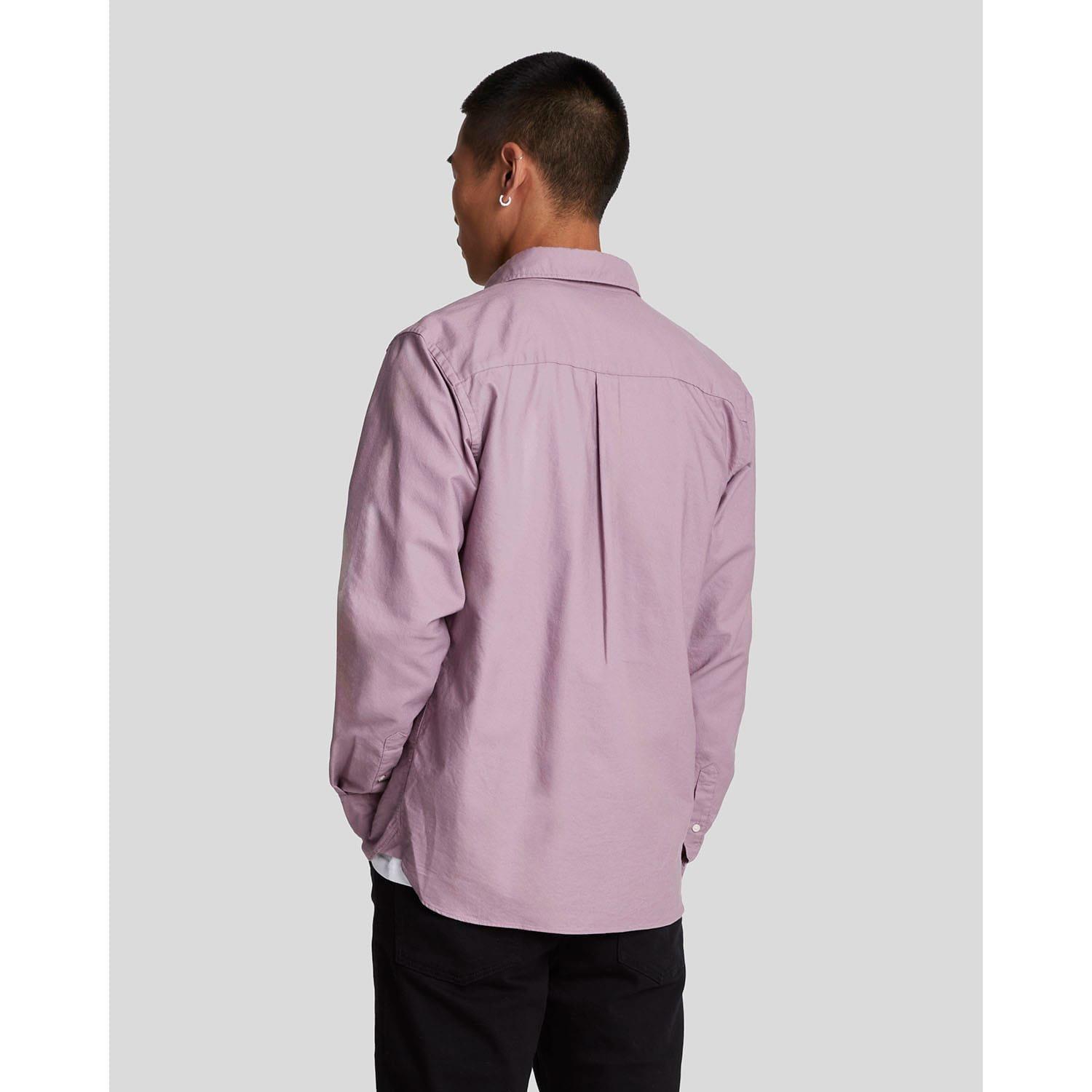 Pink - Lyle and Scott - Plain Oxford Shirt - 3
