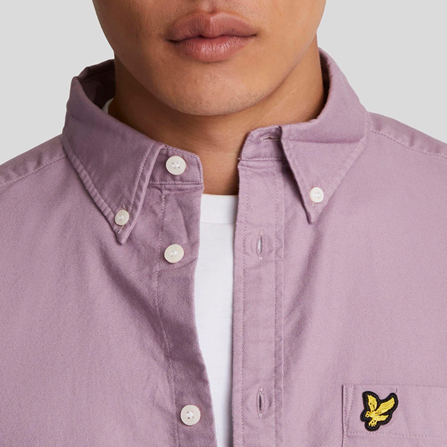 Pink - Lyle and Scott - Plain Oxford Shirt - 4