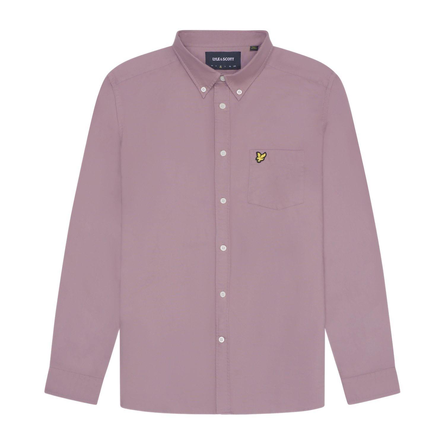 Pink - Lyle and Scott - Plain Oxford Shirt - 5