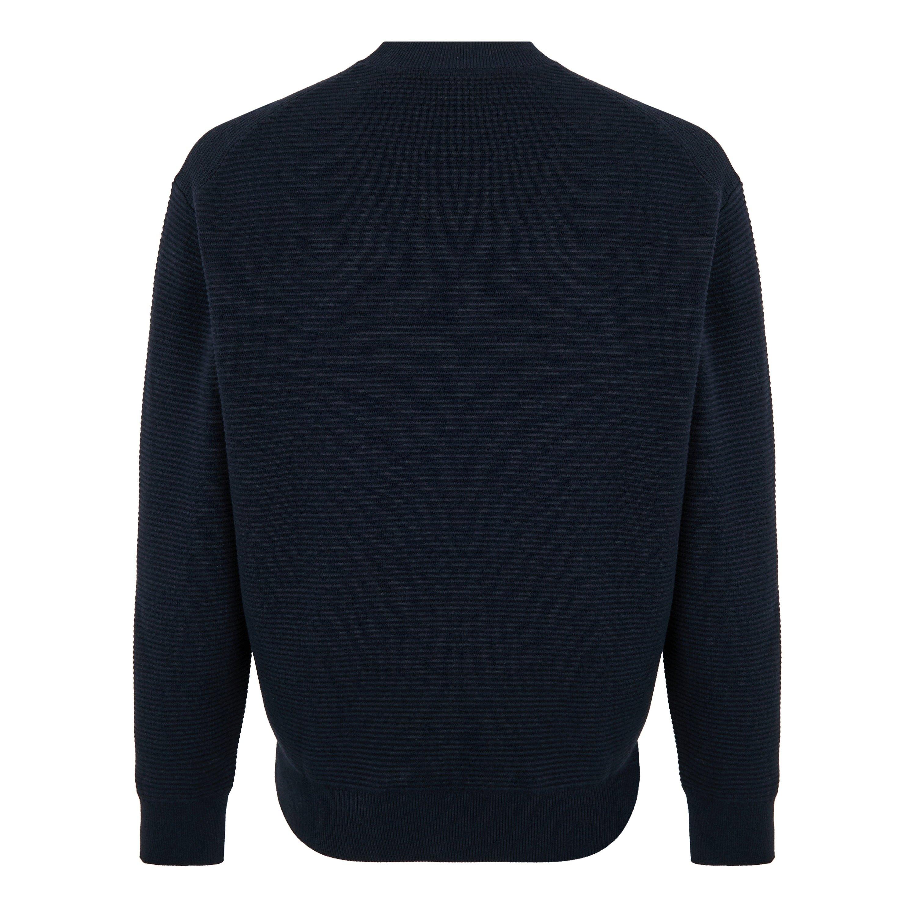 Deep Navy - Armani Exchange - Men's Crew Neck Jumper - 2
