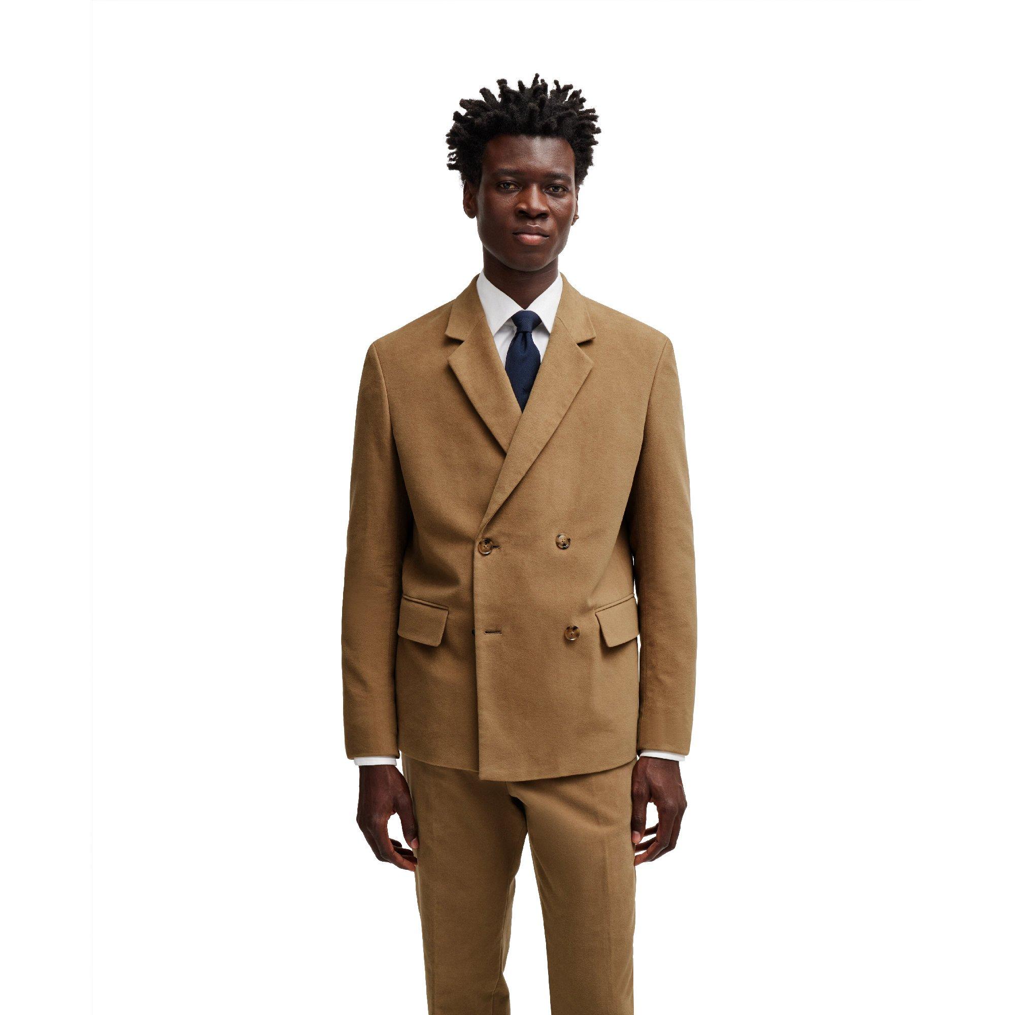 Open Beige - Boss - Men's C Cris Double Breasted Formal Jacket - 1