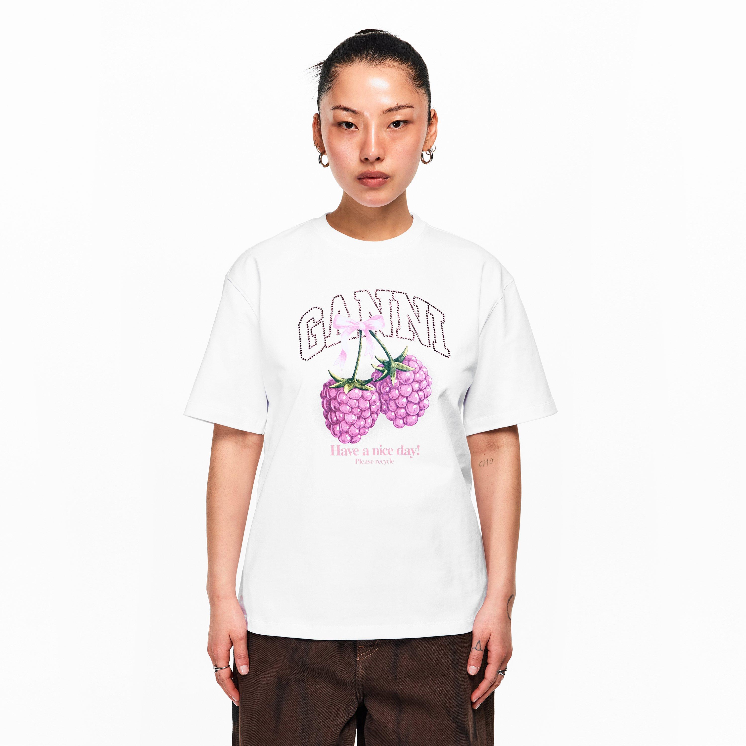 Bright White - Ganni - Women's Baby Tee - 3