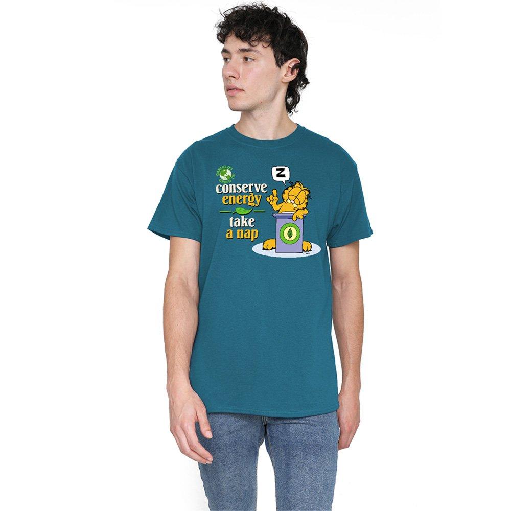 Grey - Garfield - Garfield Conserve Energy T Shirt Slate - 1