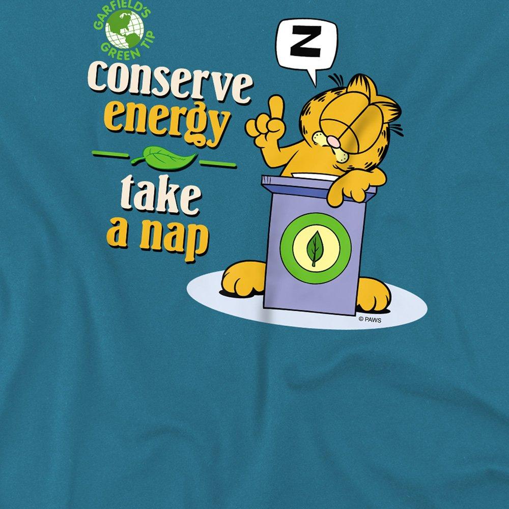 Grey - Garfield - Garfield Conserve Energy T Shirt Slate - 2