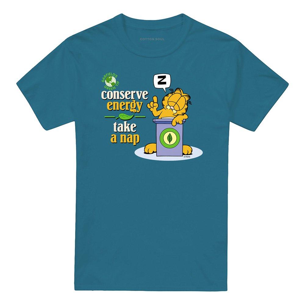Grey - Garfield - Garfield Conserve Energy T Shirt Slate - 4