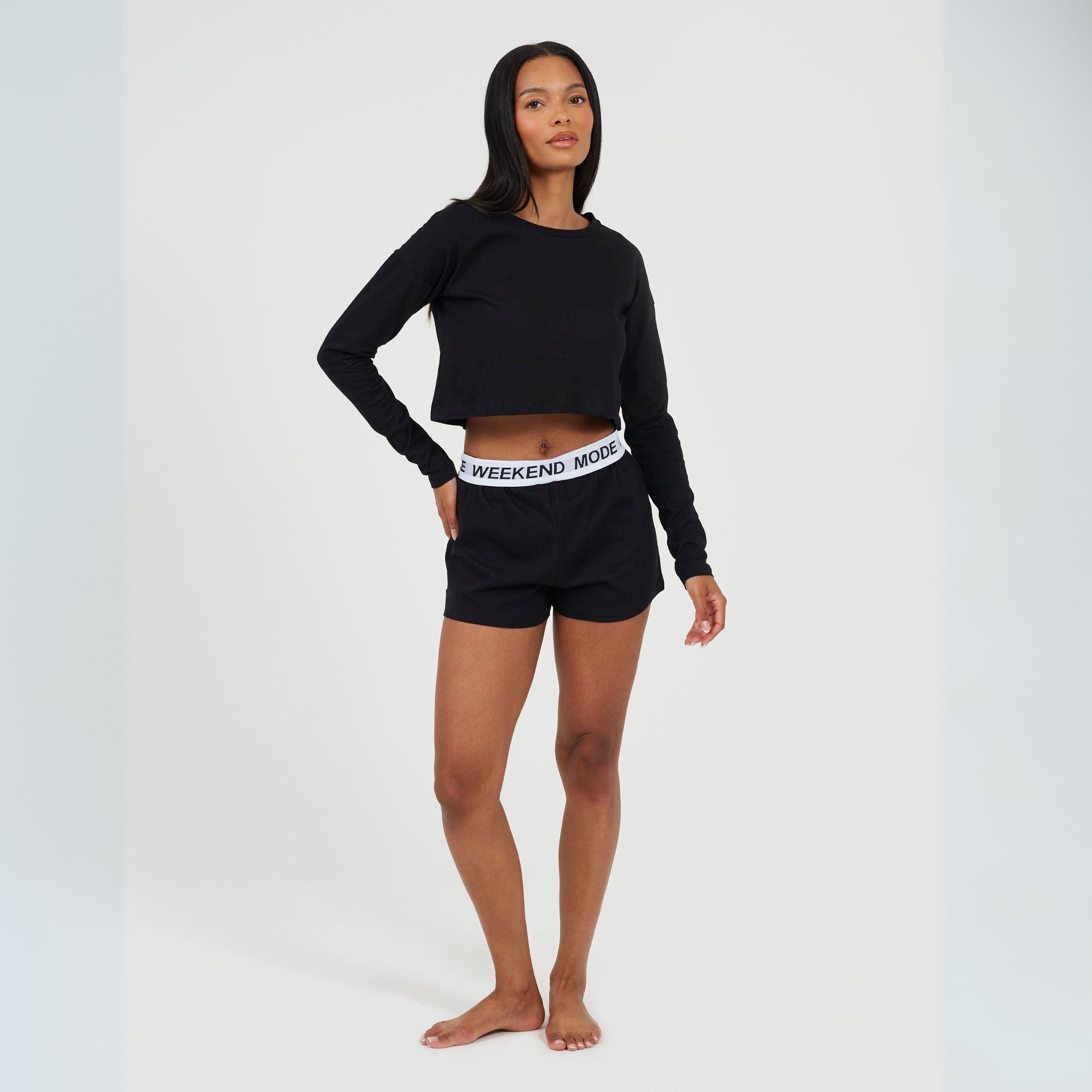 Black - Brave Soul - Womens Weekend Mode Lounge Sets - 4