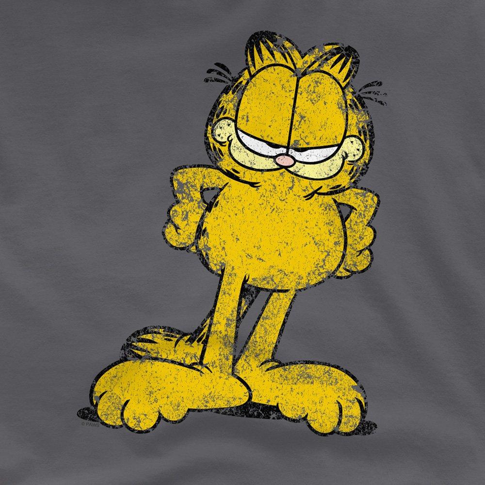 Grey - Garfield - Garfield Big Ol Cat T Shirt Charcoal - 2