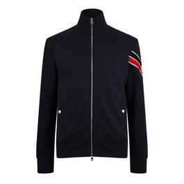 Moncler Tri Colour Accent Zip Cardigan