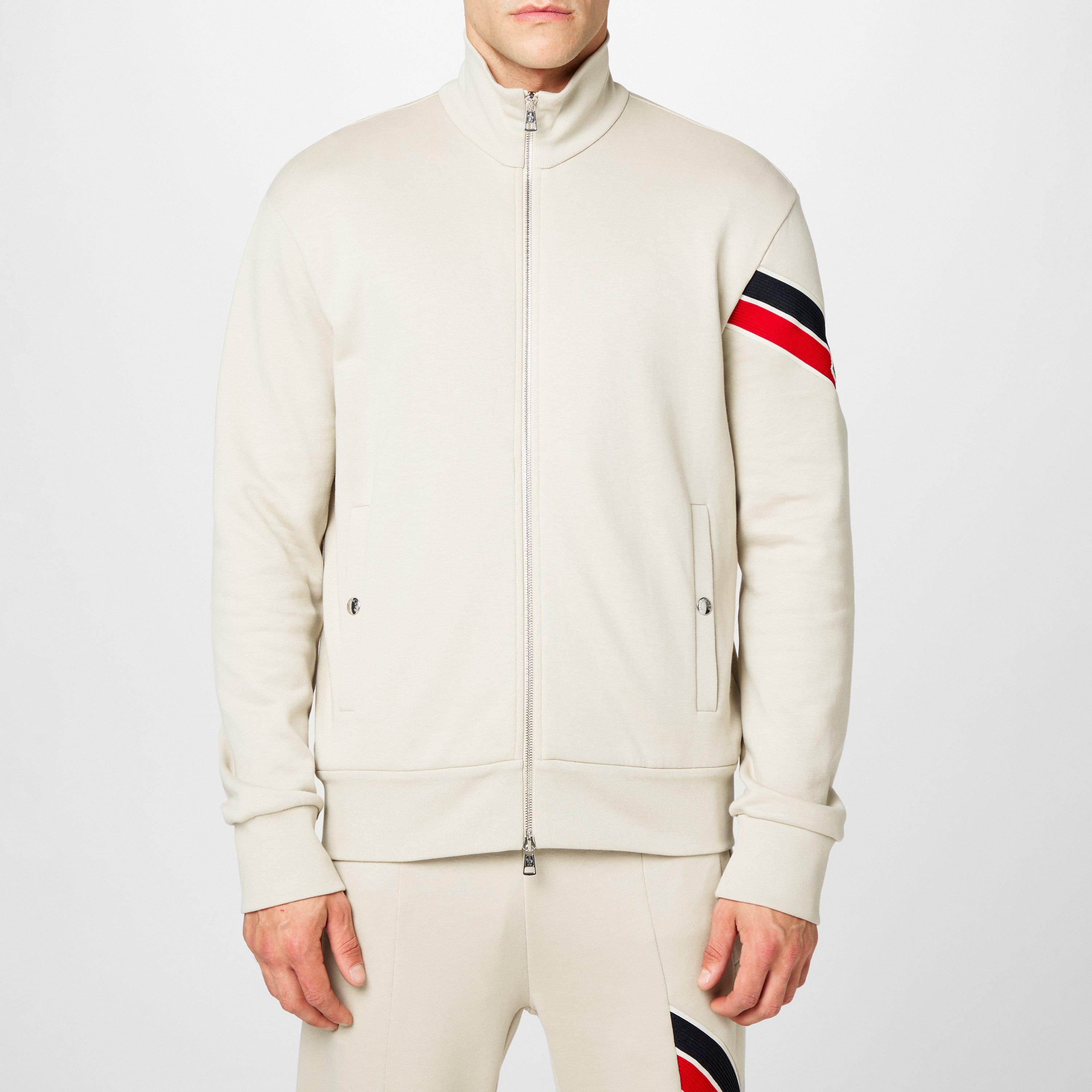 Moncler | Tri Colour Accent Zip Cardigan | Cardigans