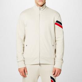 Moncler Tri Colour Accent Zip Cardigan