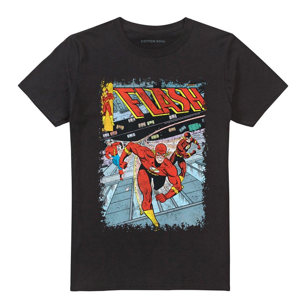 Black - DC Comics - The Flash Classic Comic Cover T-Shirt Black - 4