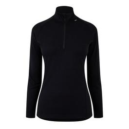 Dhb Women's Merino Long Sleeve Zip Neck Base Layer