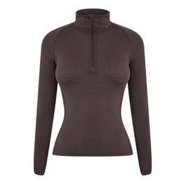 Dhb Women's Merino Long Sleeve Zip Neck Base Layer