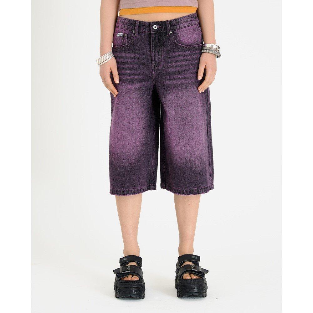 Lilac - The Ragged Priest - Women's Lavender Release Denim Shorts - 1
