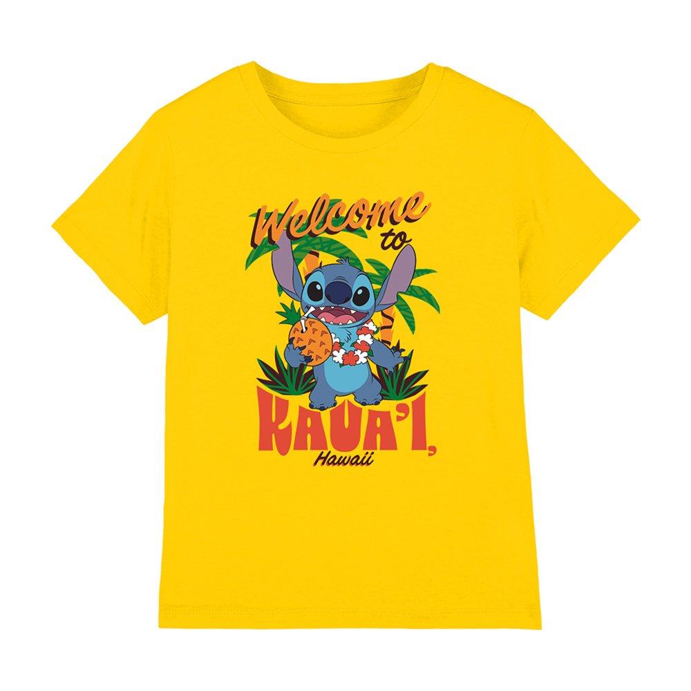 Disney Lilo&Stitch Kauai Postcard Kids T-Shirt Yellow