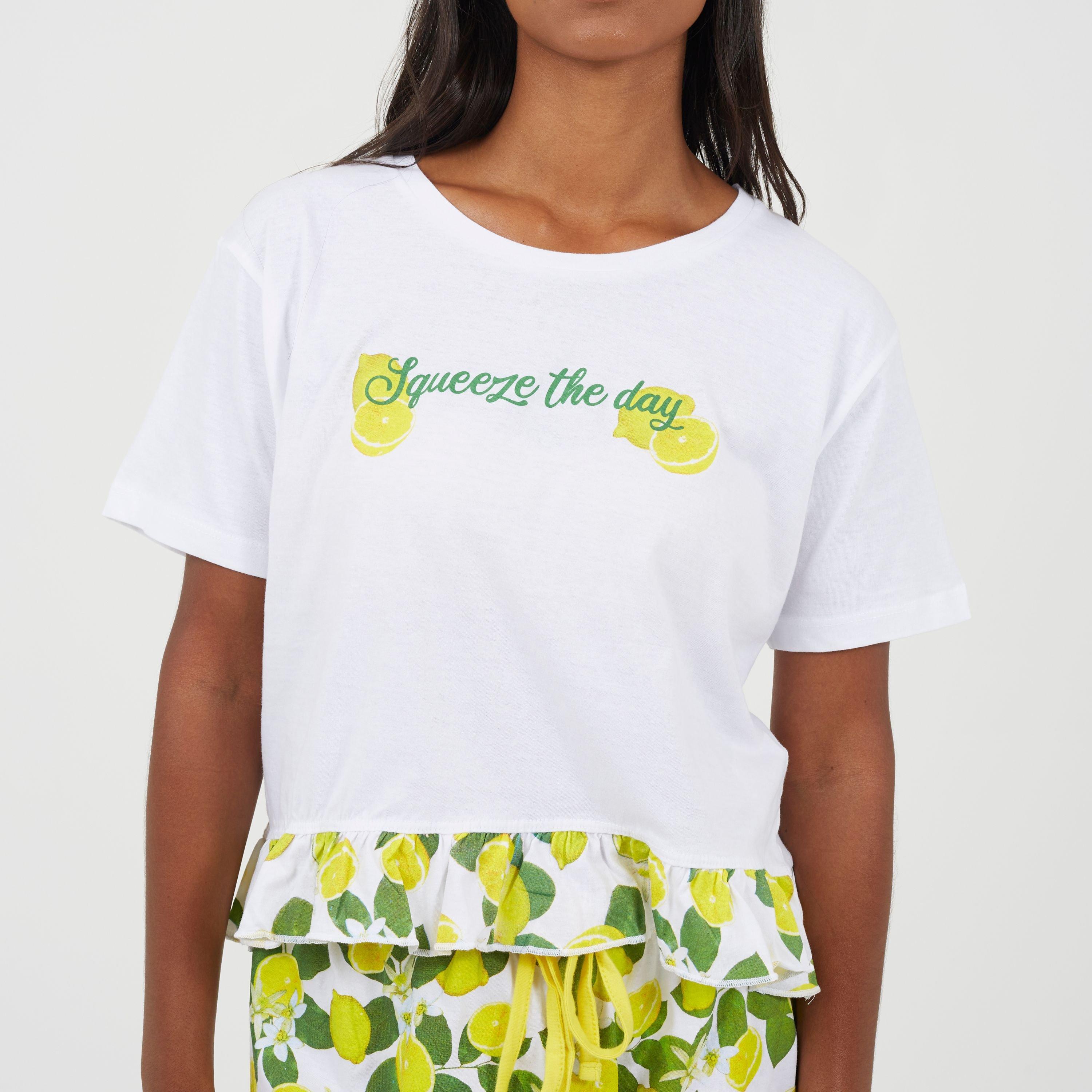 Limón/Lima - Brave Soul - Women's Short Sleeve Pyjama Set - 3