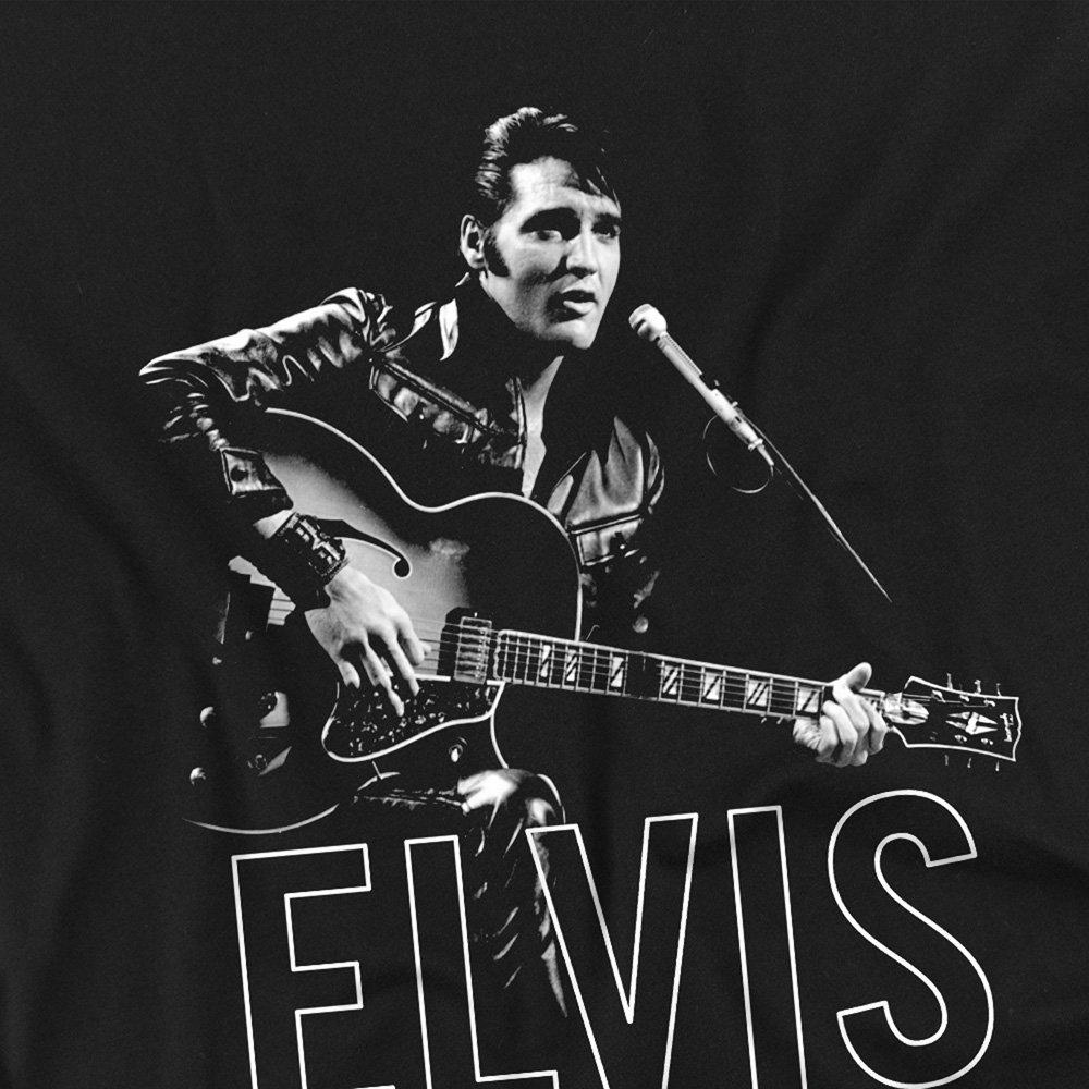 Black - Elvis Presley - Elvis Presley Guitar In Hand Kids T-Shirt Black - 2