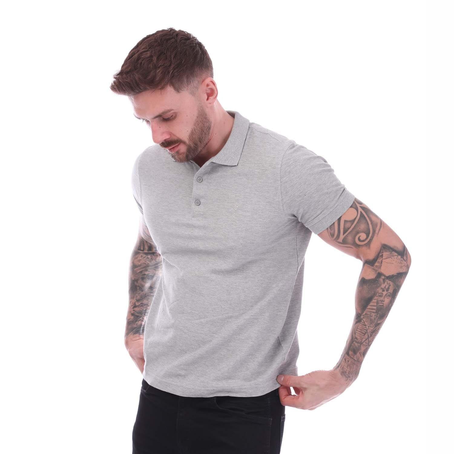 Grey Marl - Farah - Cove Polo Shirt - 2