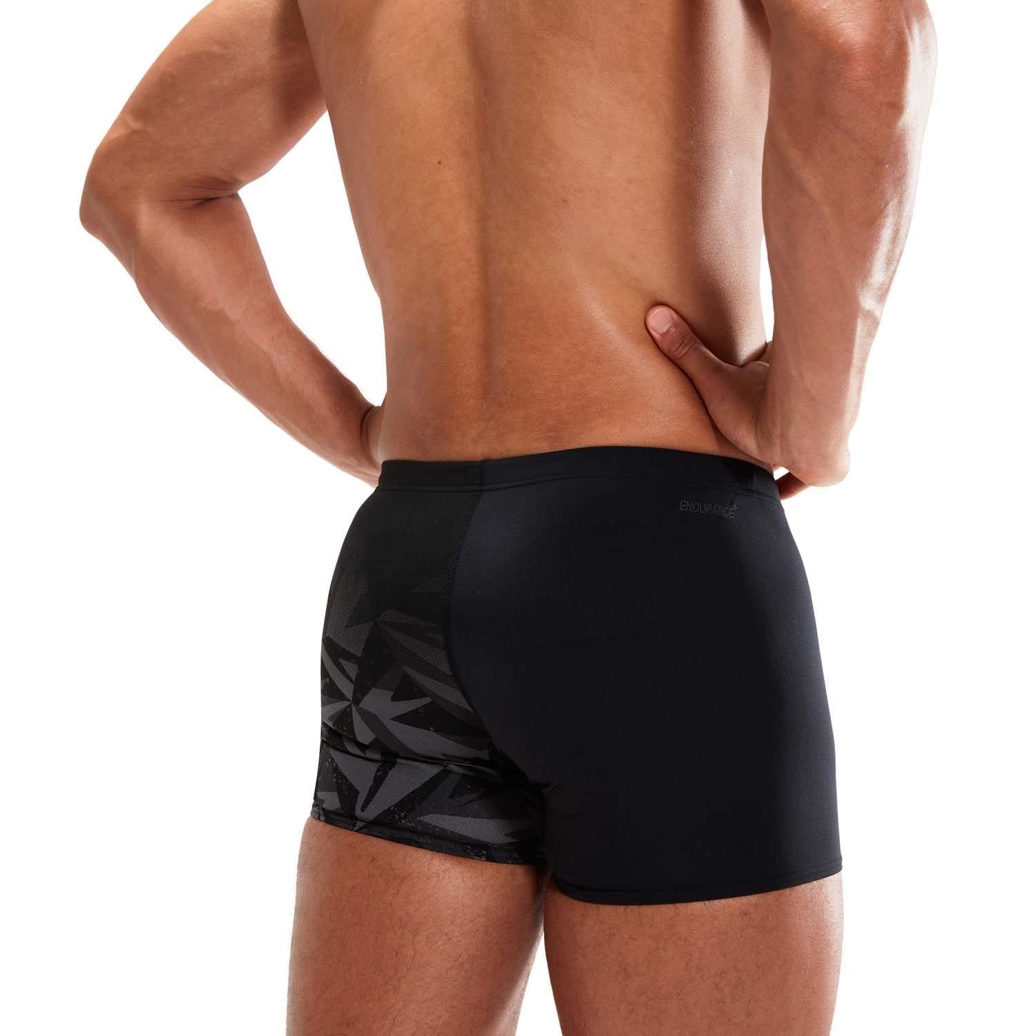 Black Grey - Speedo - Allover V-Cut Aquashorts - 2