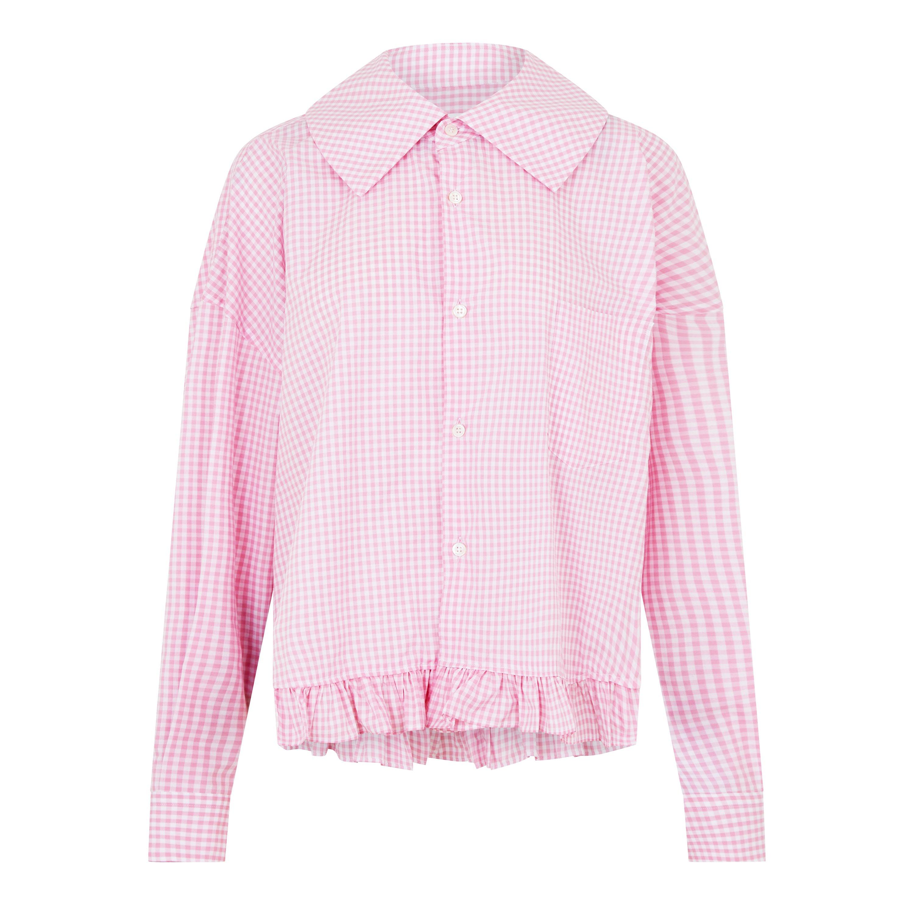 Pink/White - Comme des Garcons Girl - Oversized Gingham Shirt - 5