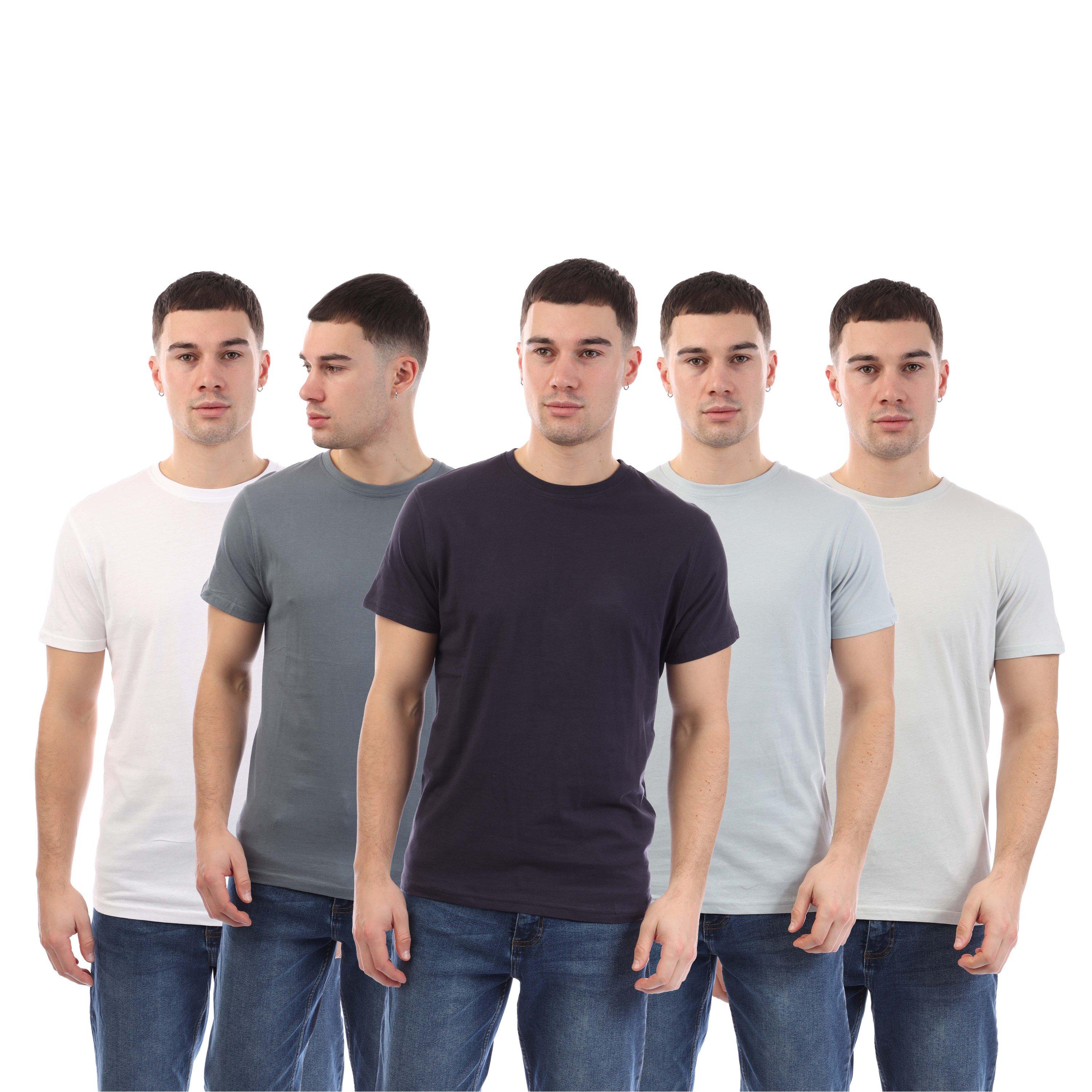 Multi Kleur - Duck and Cover - Demtare Print Sleeve 5 Pack T-Shirts - 1