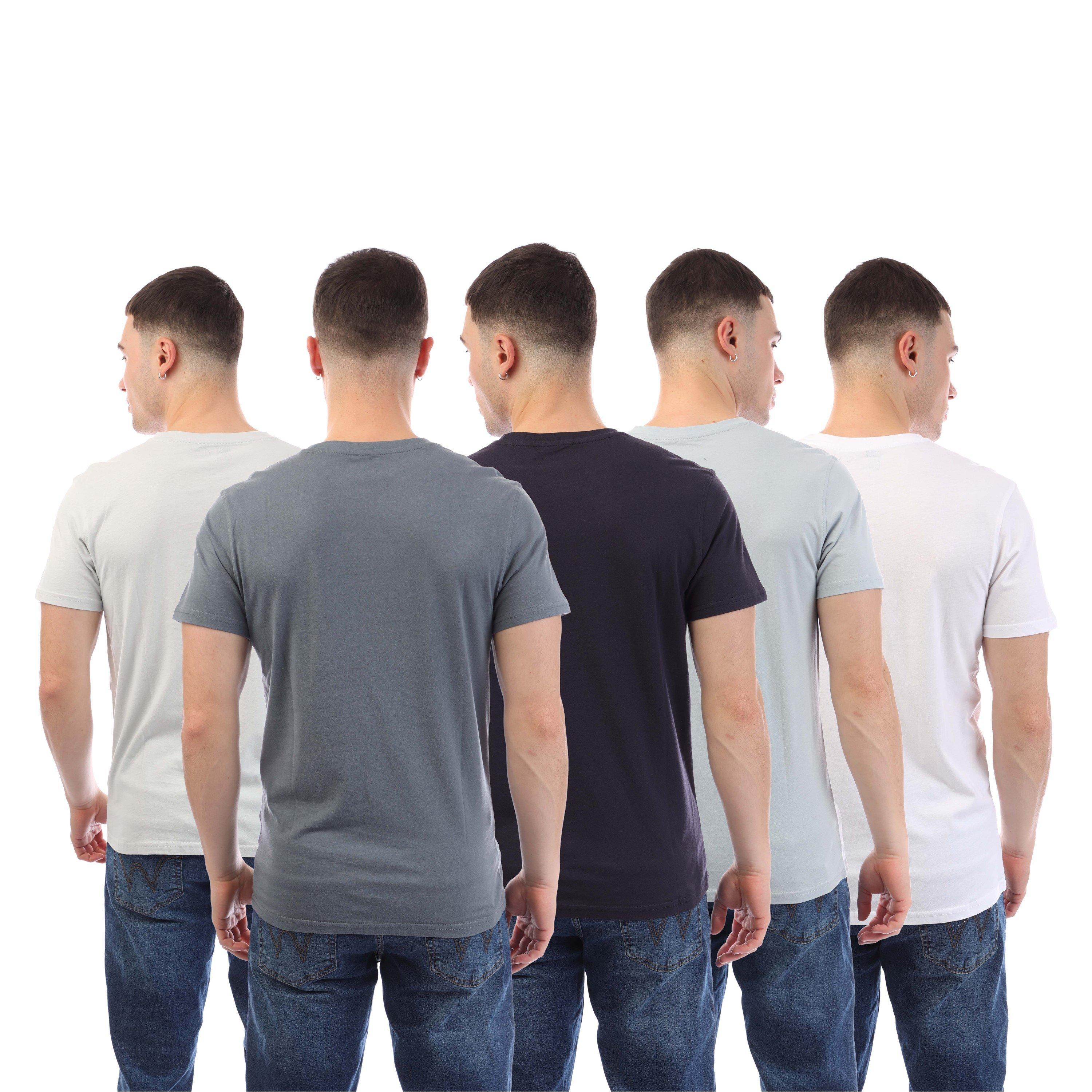 Multi Colour - Duck and Cover - Demtare Print Sleeve 5 Pack T-Shirts - 2