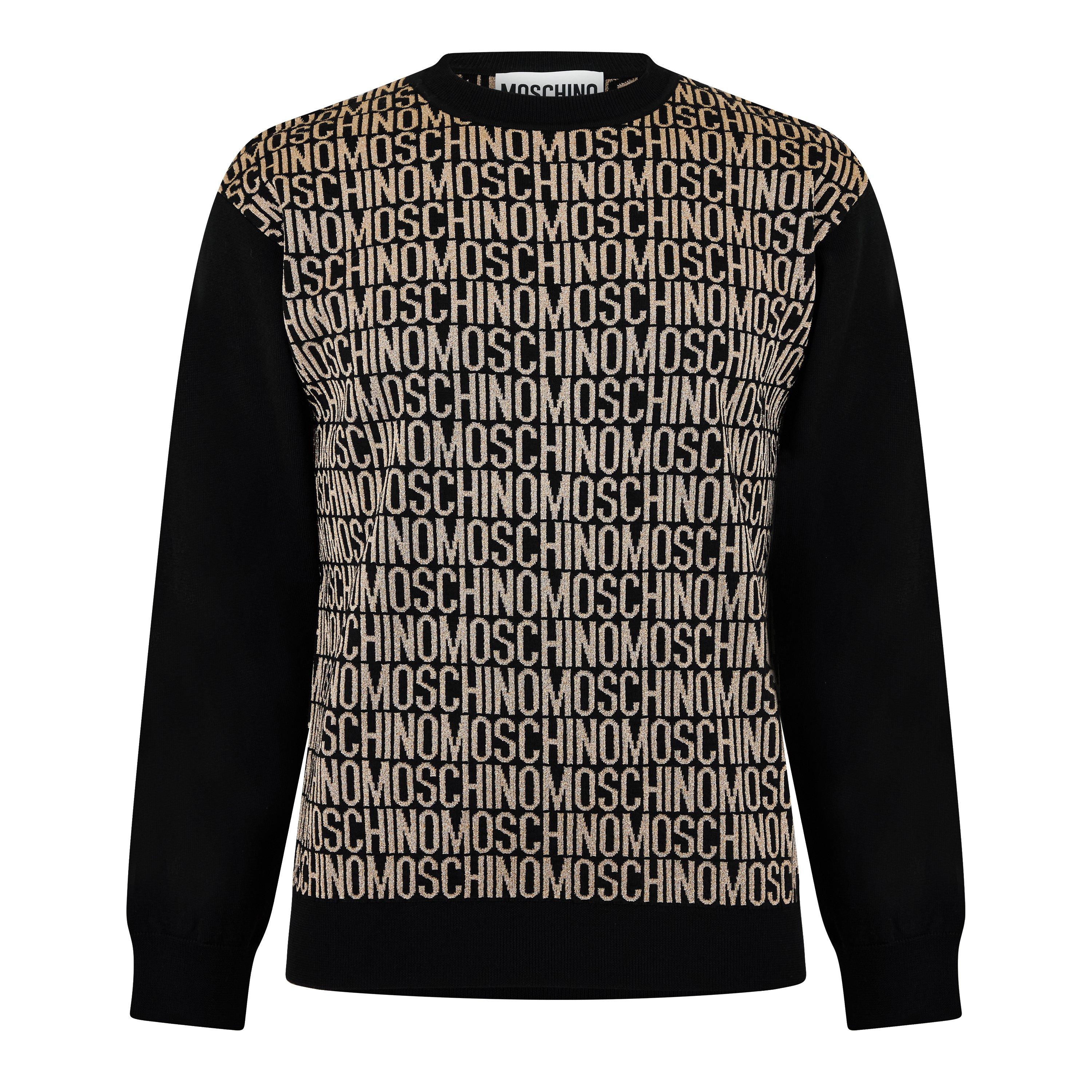 Fantasy Gold - Moschino - Men's Print Crew Neck Jumper - 5