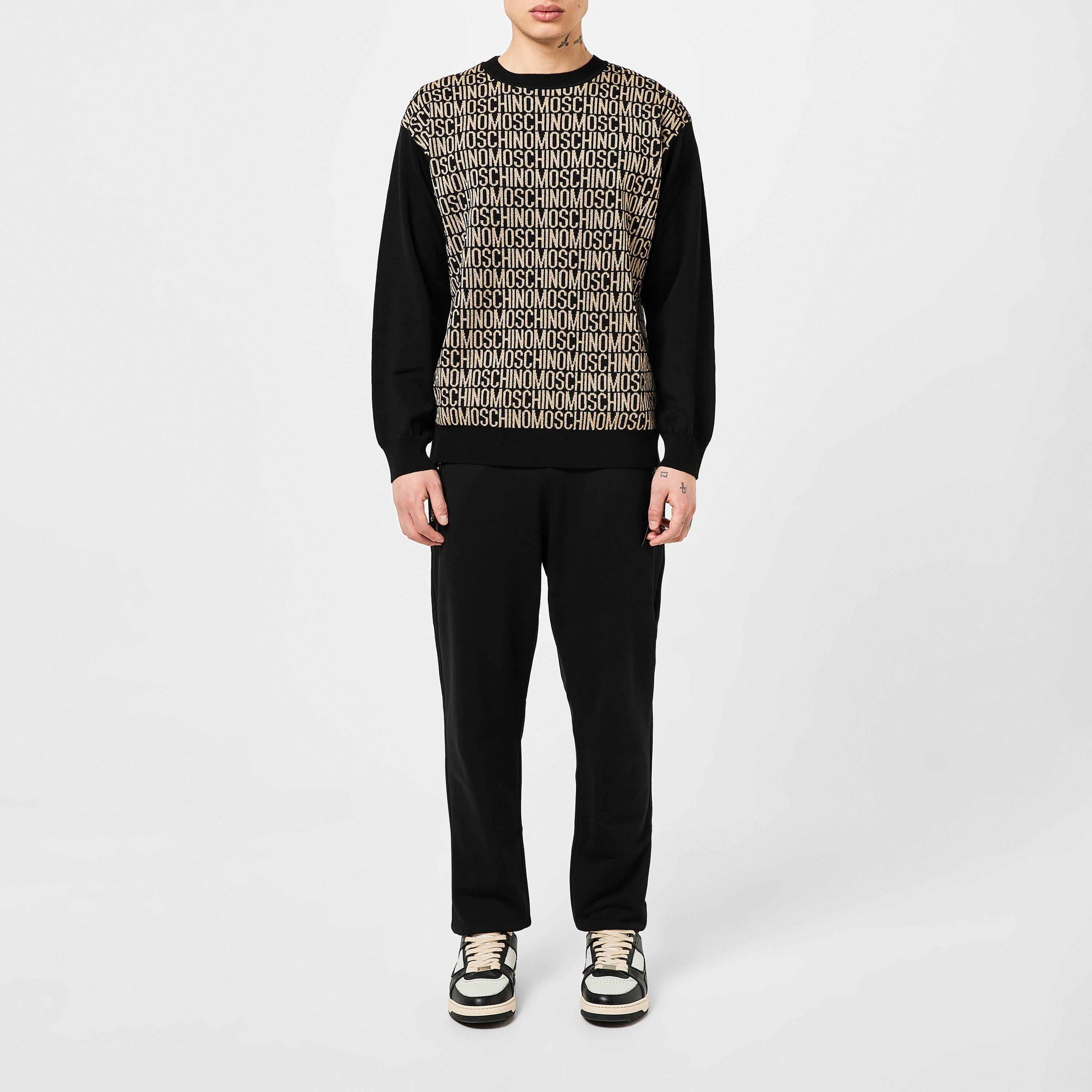 Fantasy Gold - Moschino - Men's Print Crew Neck Jumper - 4