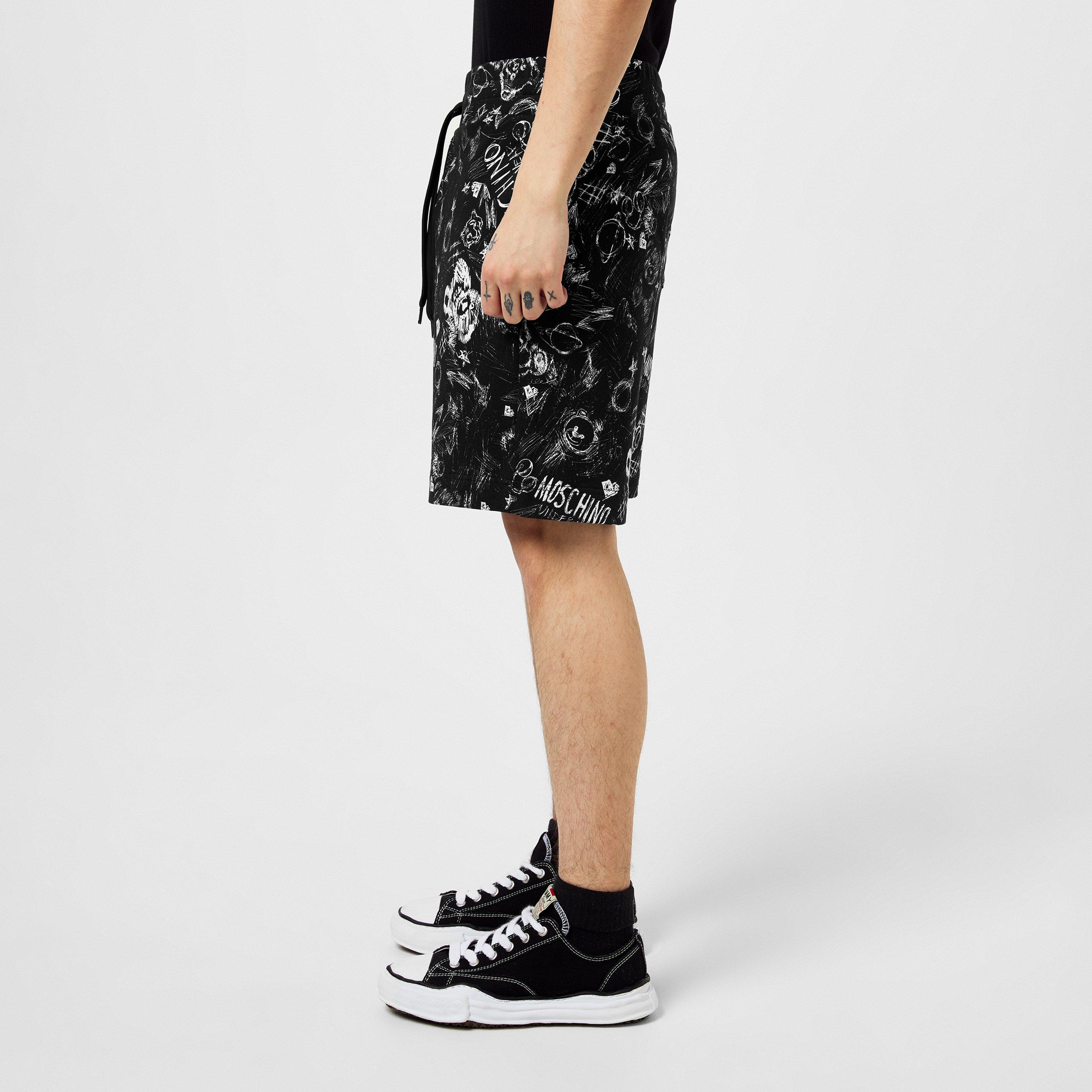 Fantasy Black - Moschino - Men's Fantasy Print Palazzo Trousers - 2