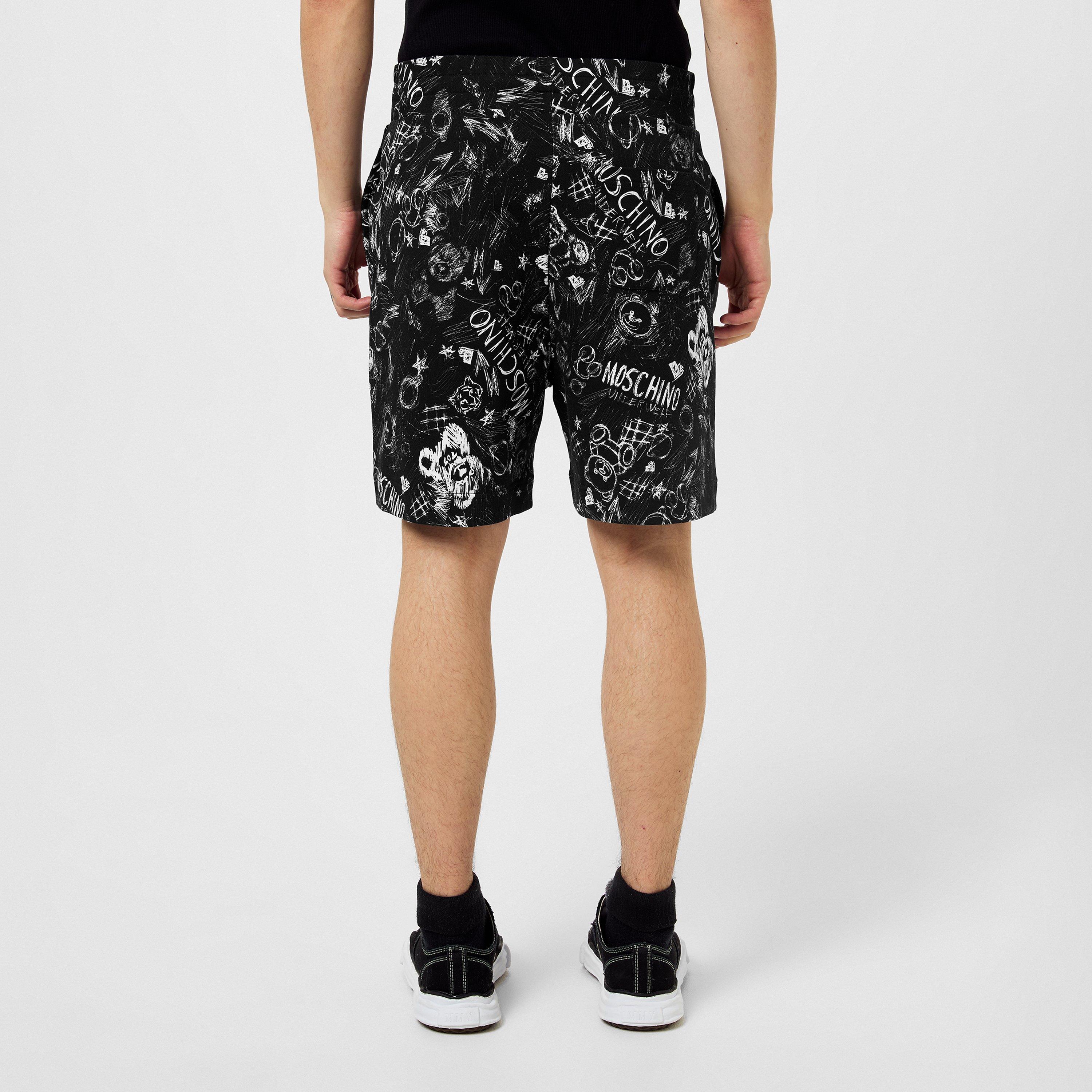 Fantasy Black - Moschino - Men's Fantasy Print Palazzo Trousers - 3