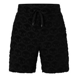 Moschino Question Mark Logo Beach Shorts