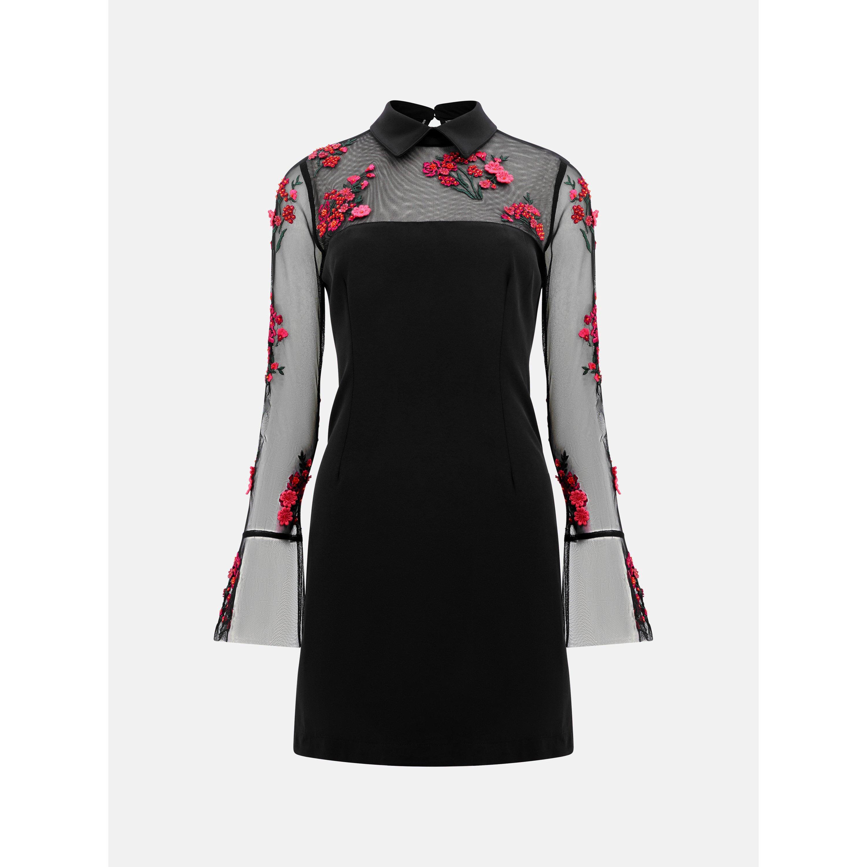 Black Pink - French Connection - Women's Darcy A-Line Dress - 5