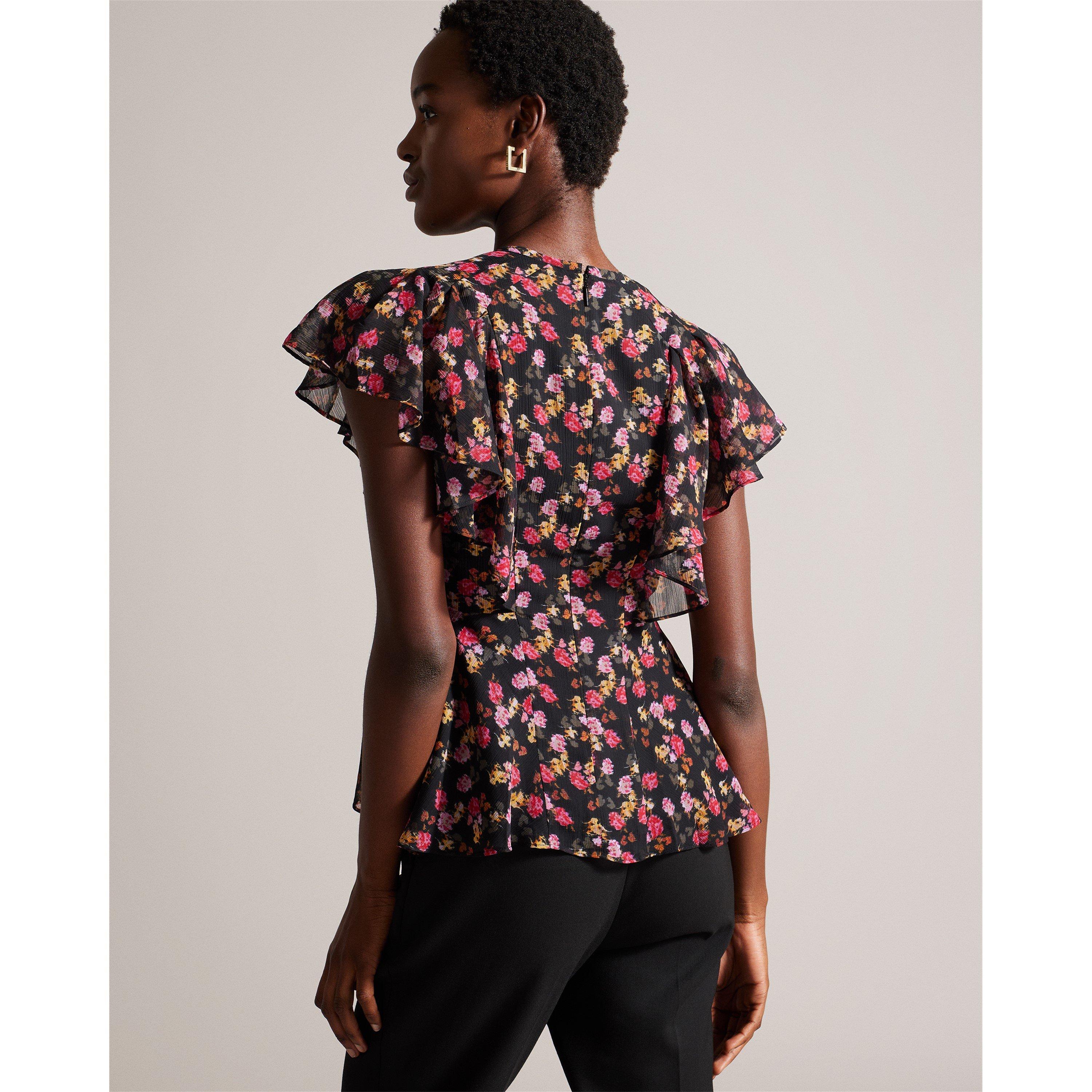 Zwart - Ted Baker - Women's Riivia Peplum Top - 2